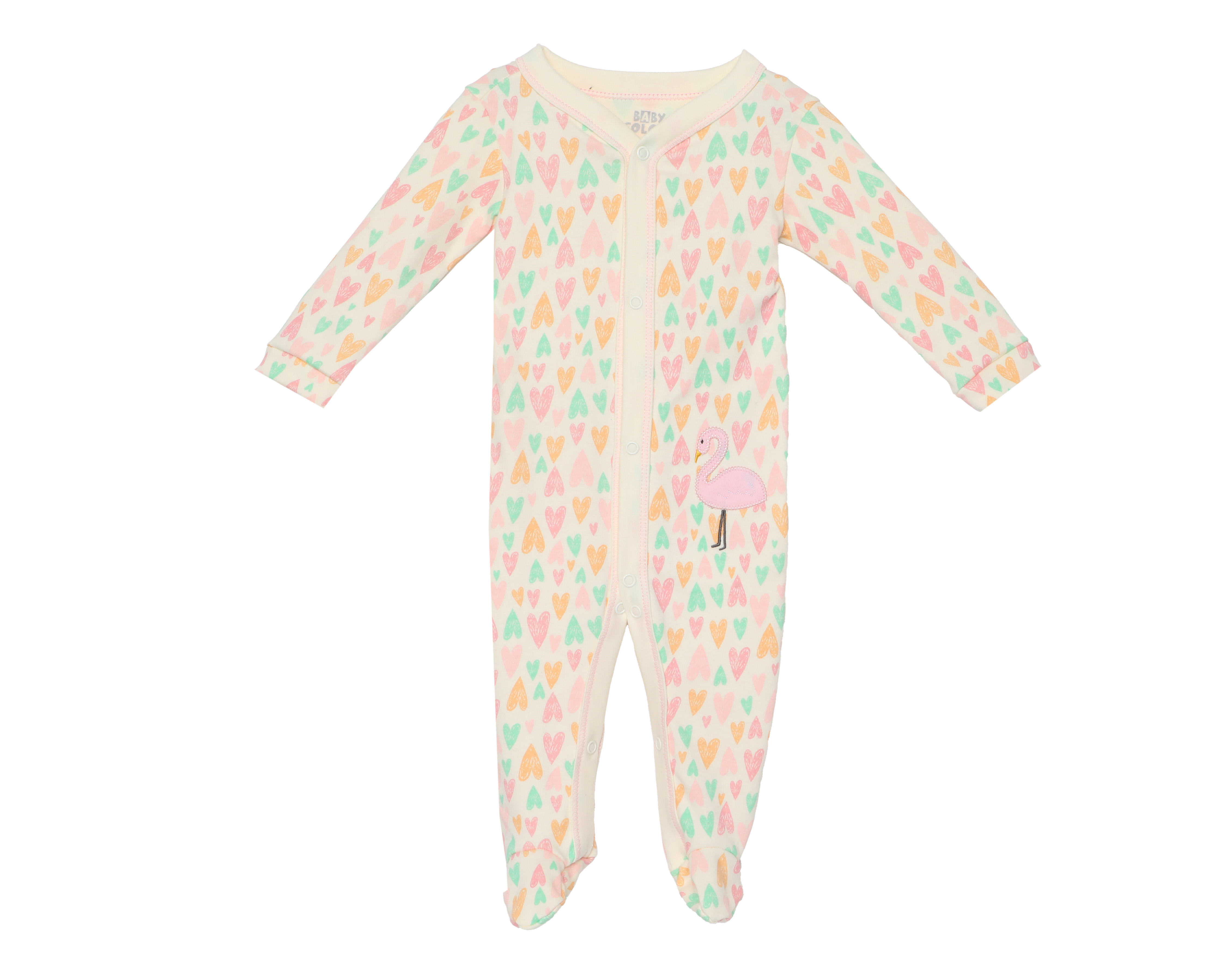 Foto 2 pulgar | Foto 1 | Mameluco para Bebé Niña Baby Colors de Algodón