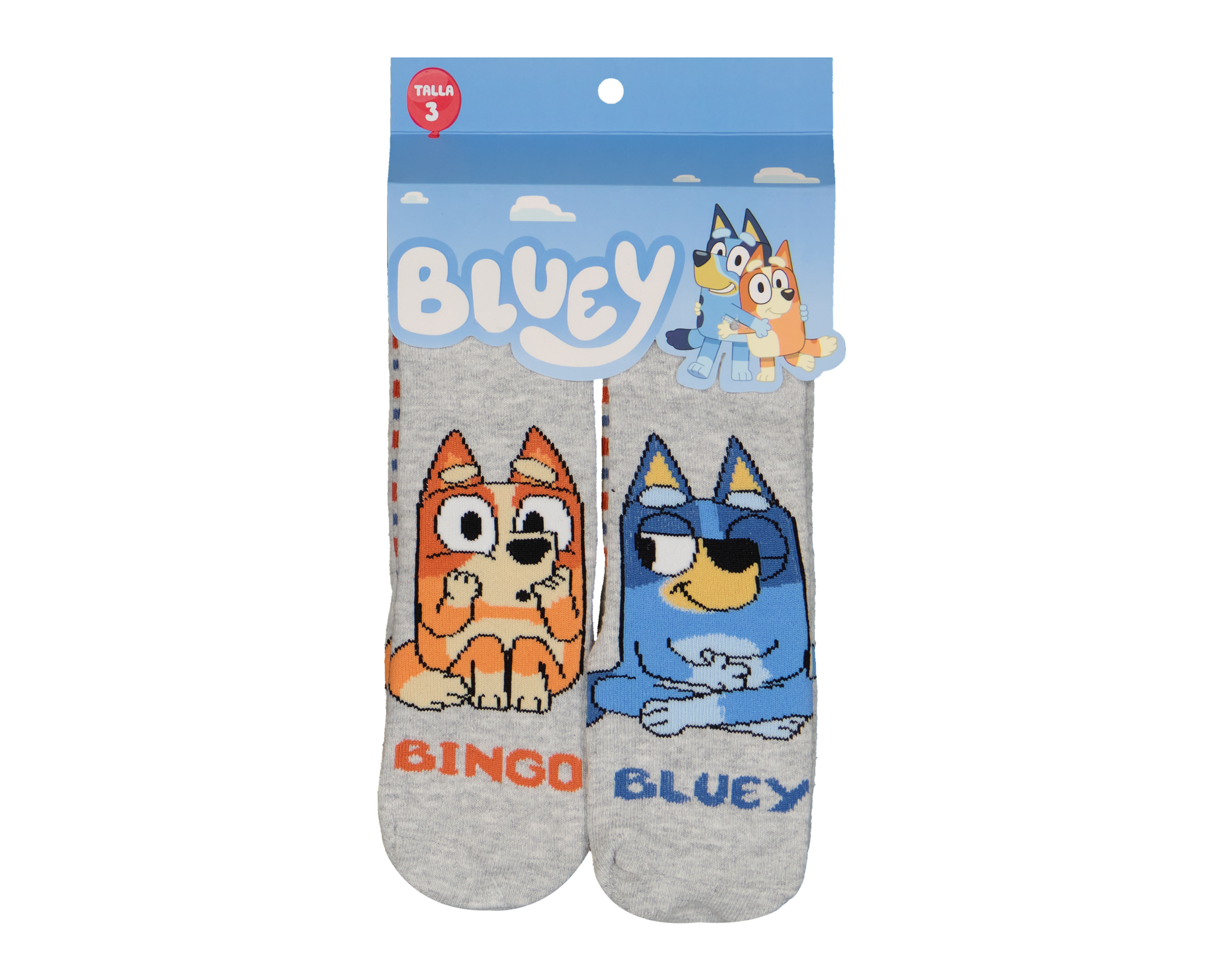Foto 3 | Foto 3 | Calcetines para Bebé Niño Bluey 3 Pares