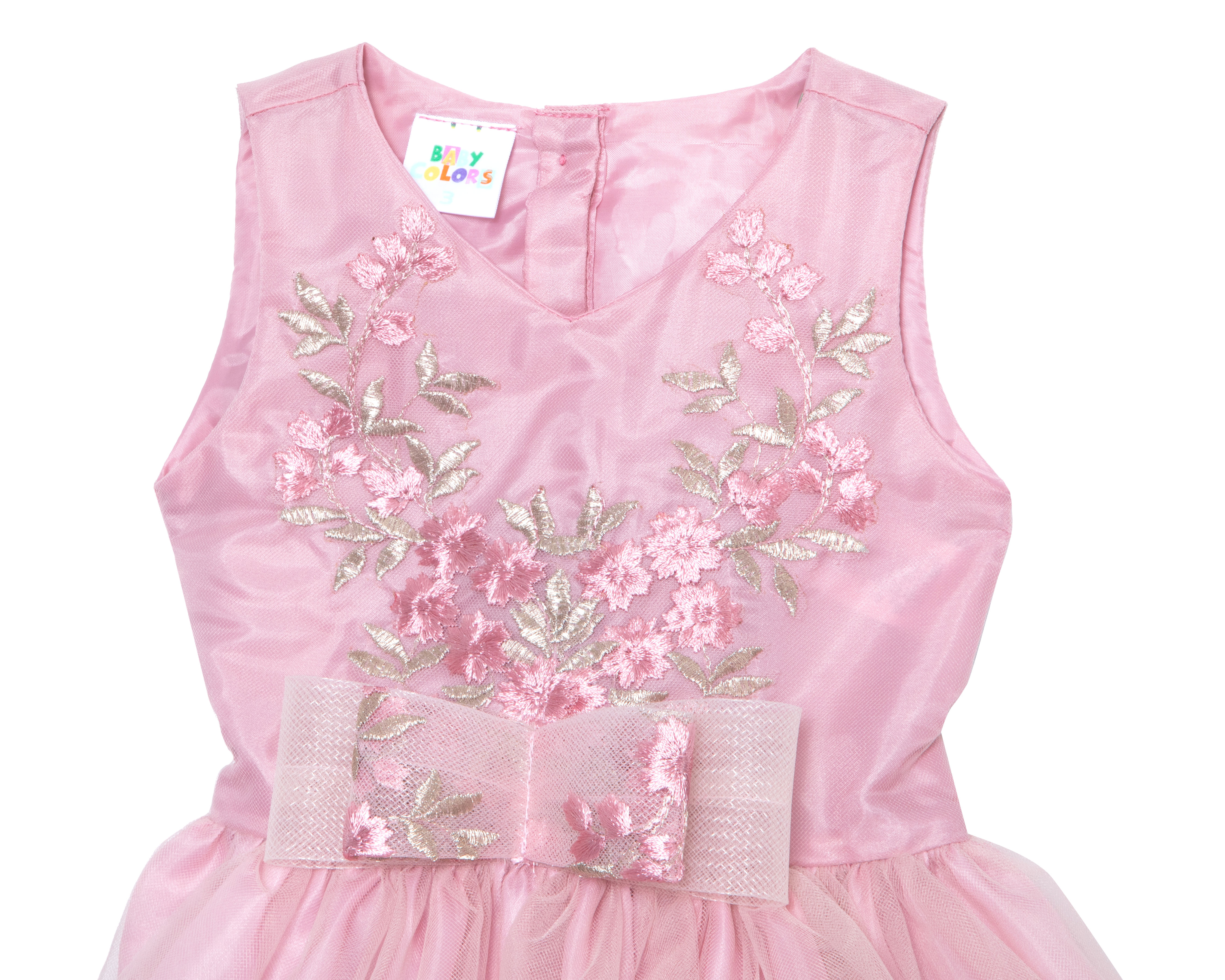 Foto 4 pulgar | Foto 3 | Vestido para Bebé Niña Baby Colors Rosa