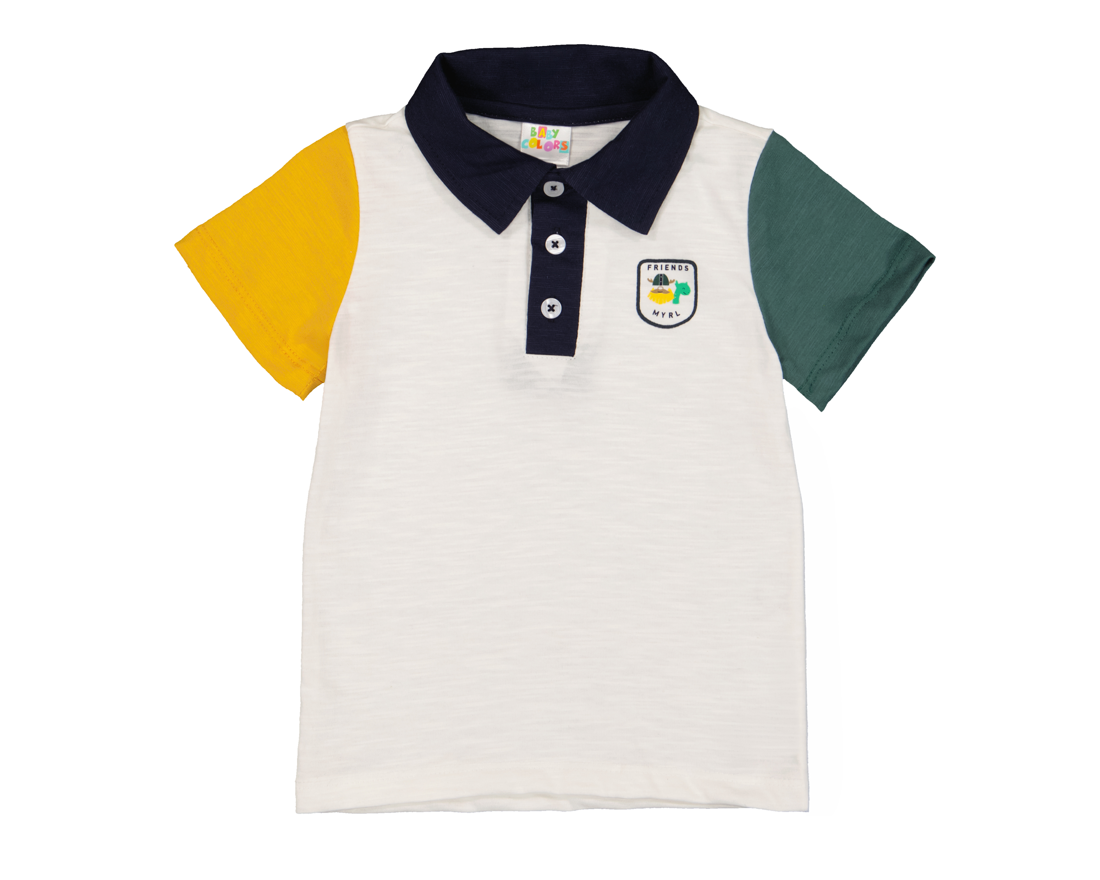 Foto 2 pulgar | Foto 1 | Playera Polo para Bebé Niño Baby Colors Multicolor