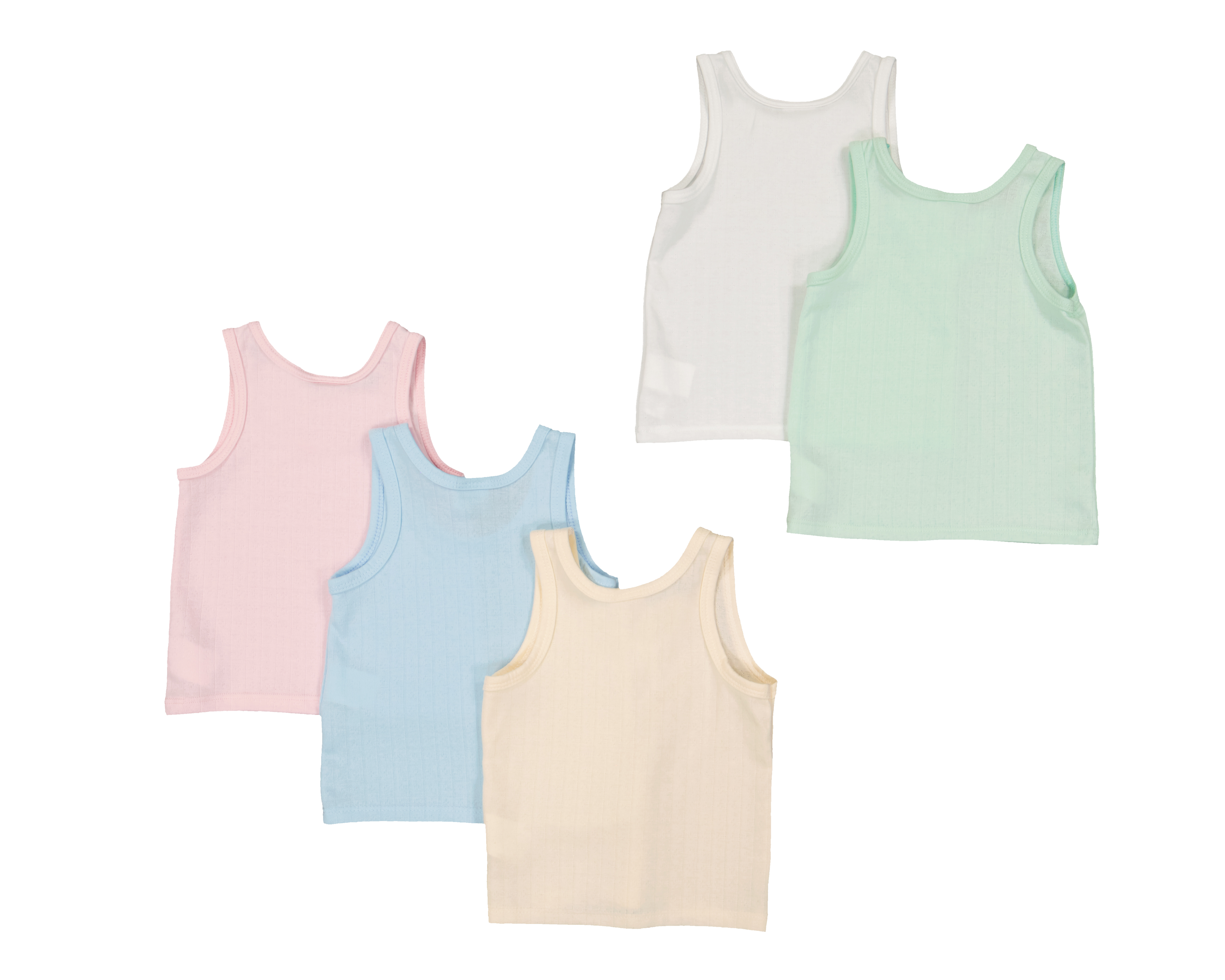 Foto 3 pulgar | Foto 2 | Camiseta Interior Baby Colors para Bebé Niña 5 Piezas