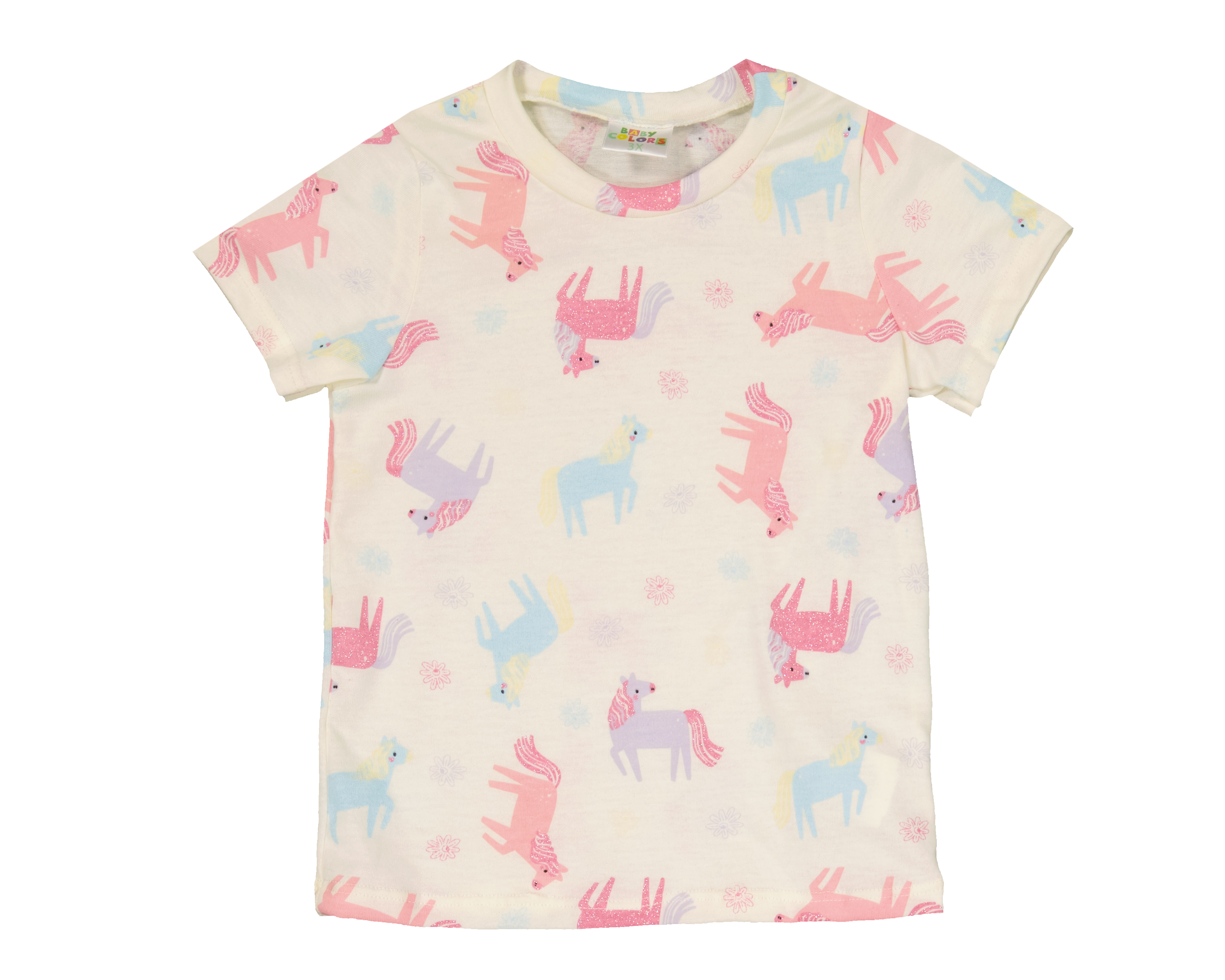 Foto 3 | Foto 3 | Playera para Bebé Niña Baby Colors Unicornios 3 Piezas