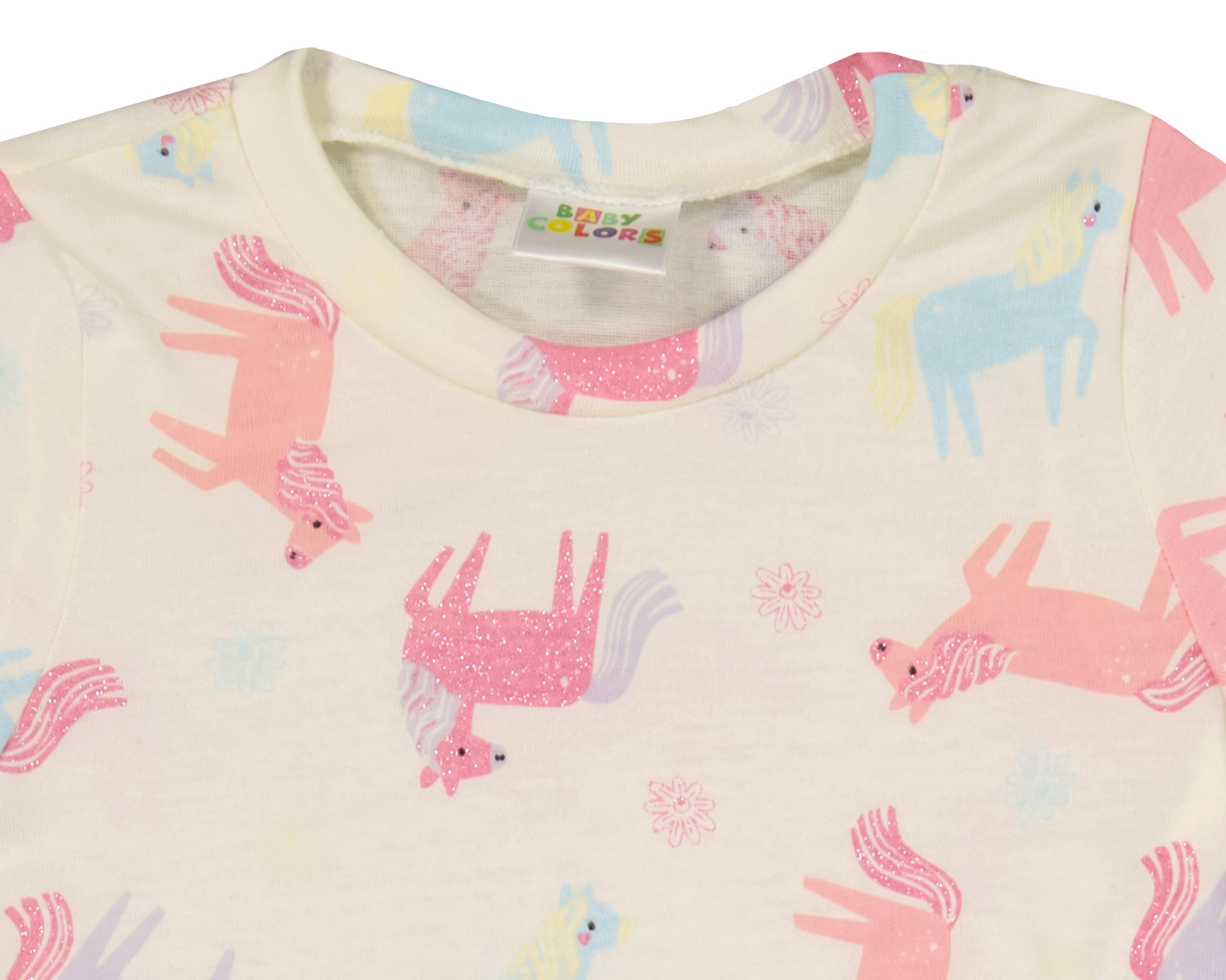 Foto 5 pulgar | Foto 4 | Playera para Bebé Niña Baby Colors Unicornios 3 Piezas