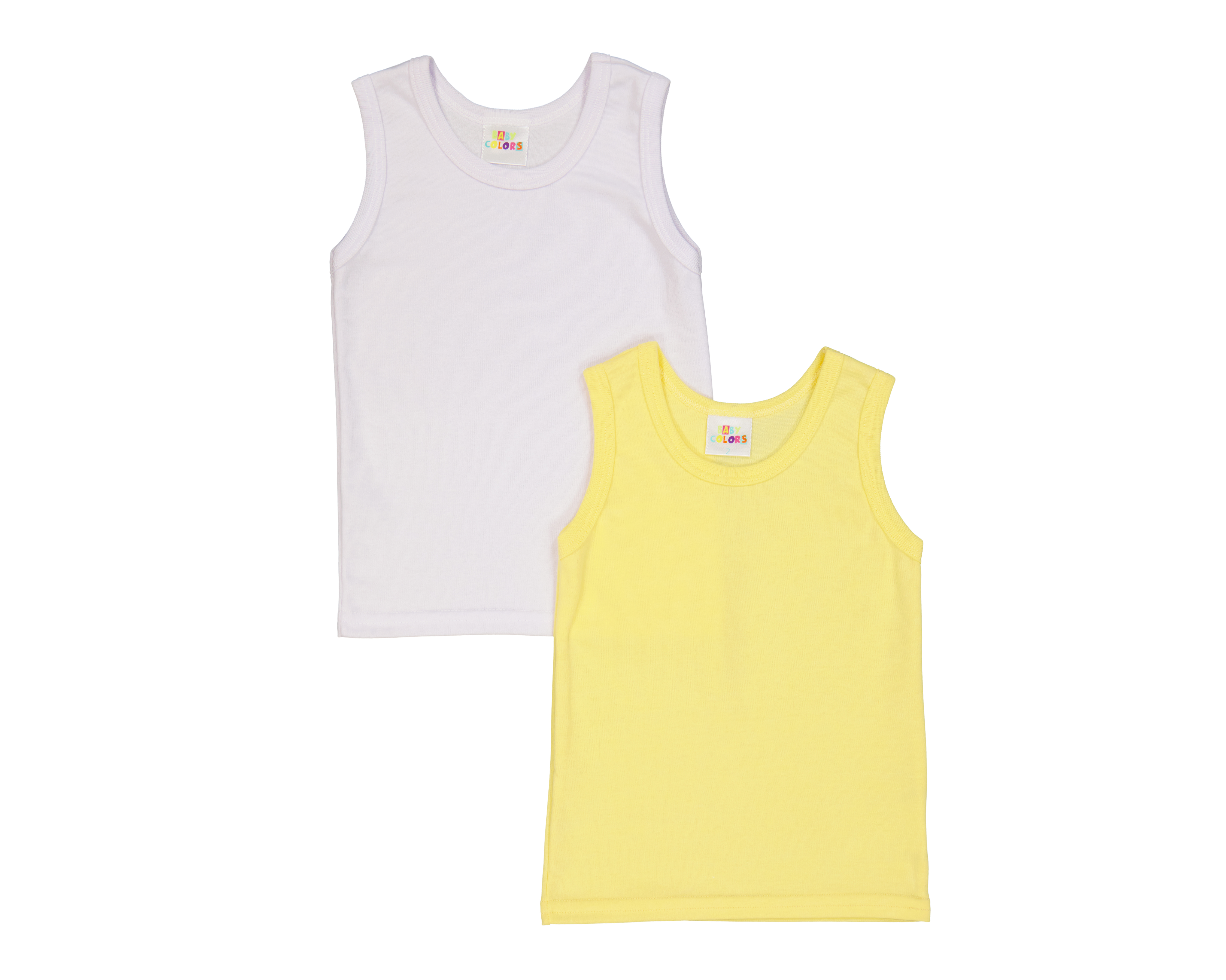 Foto 2 pulgar | Foto 1 | Camiseta Interior Baby Colors para Bebé Niño 2 Piezas