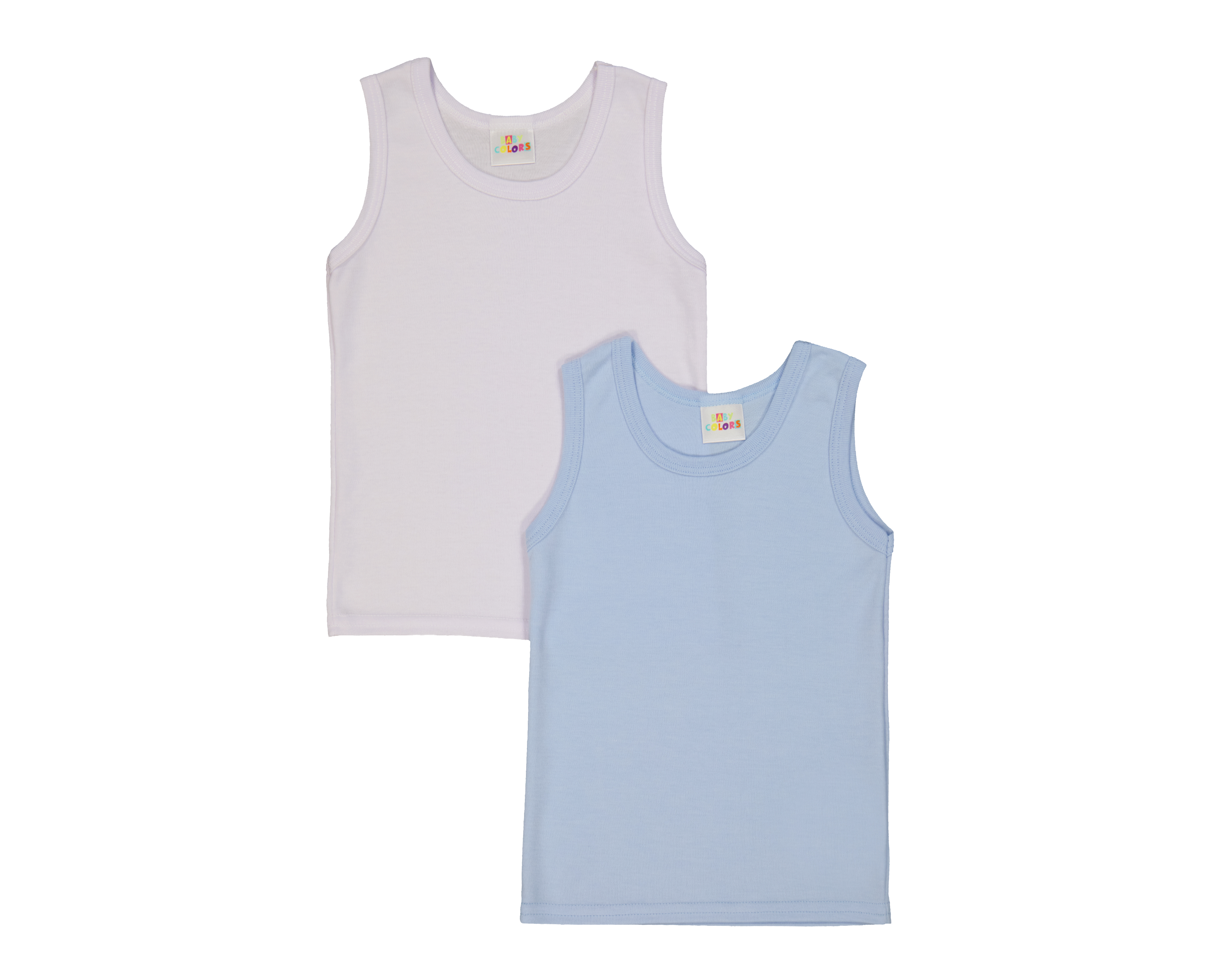 Camiseta Interior Baby Colors para Bebé Niño 2 Piezas