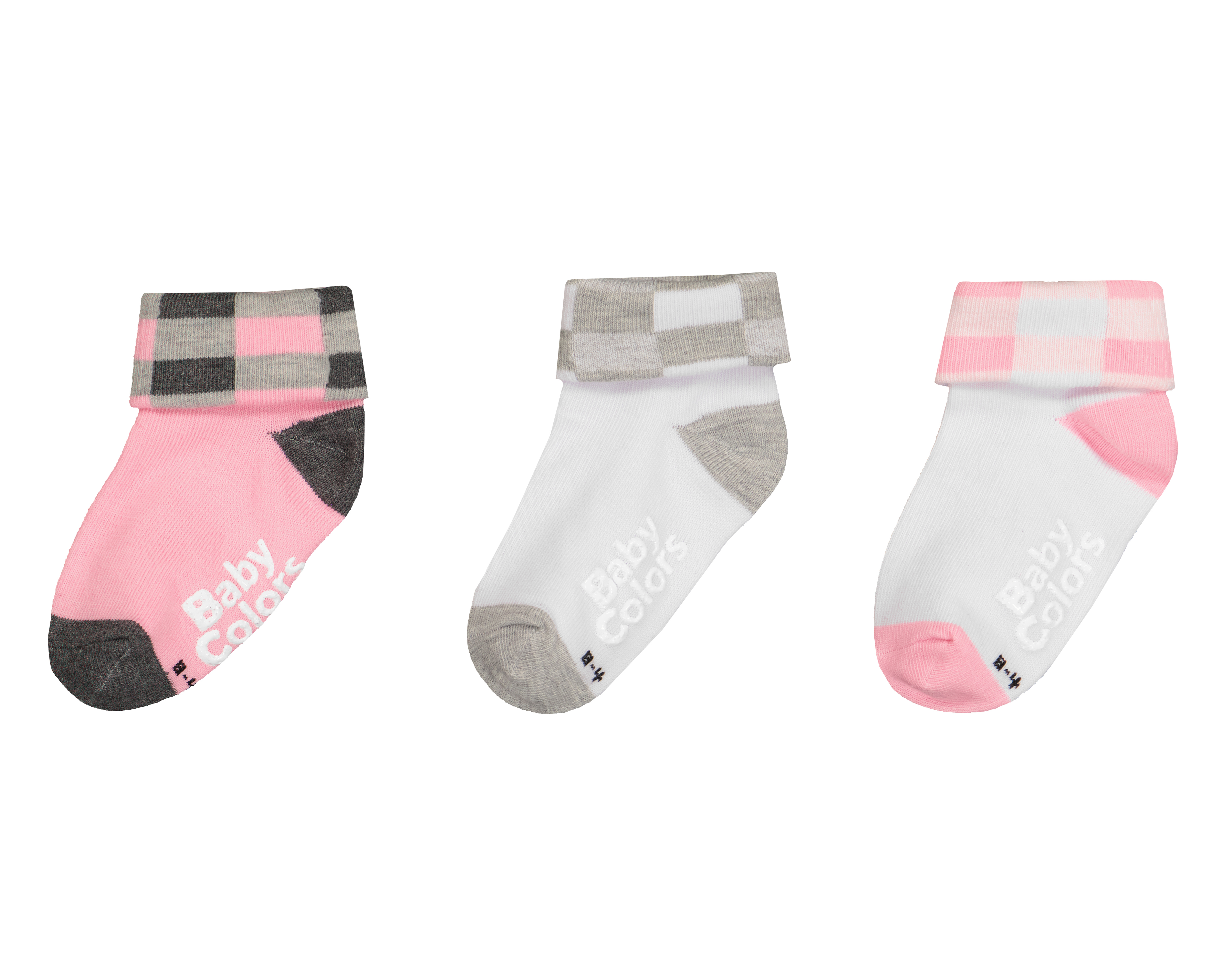 Calcetas Baby Colors para Bebé Niño 3 Pares