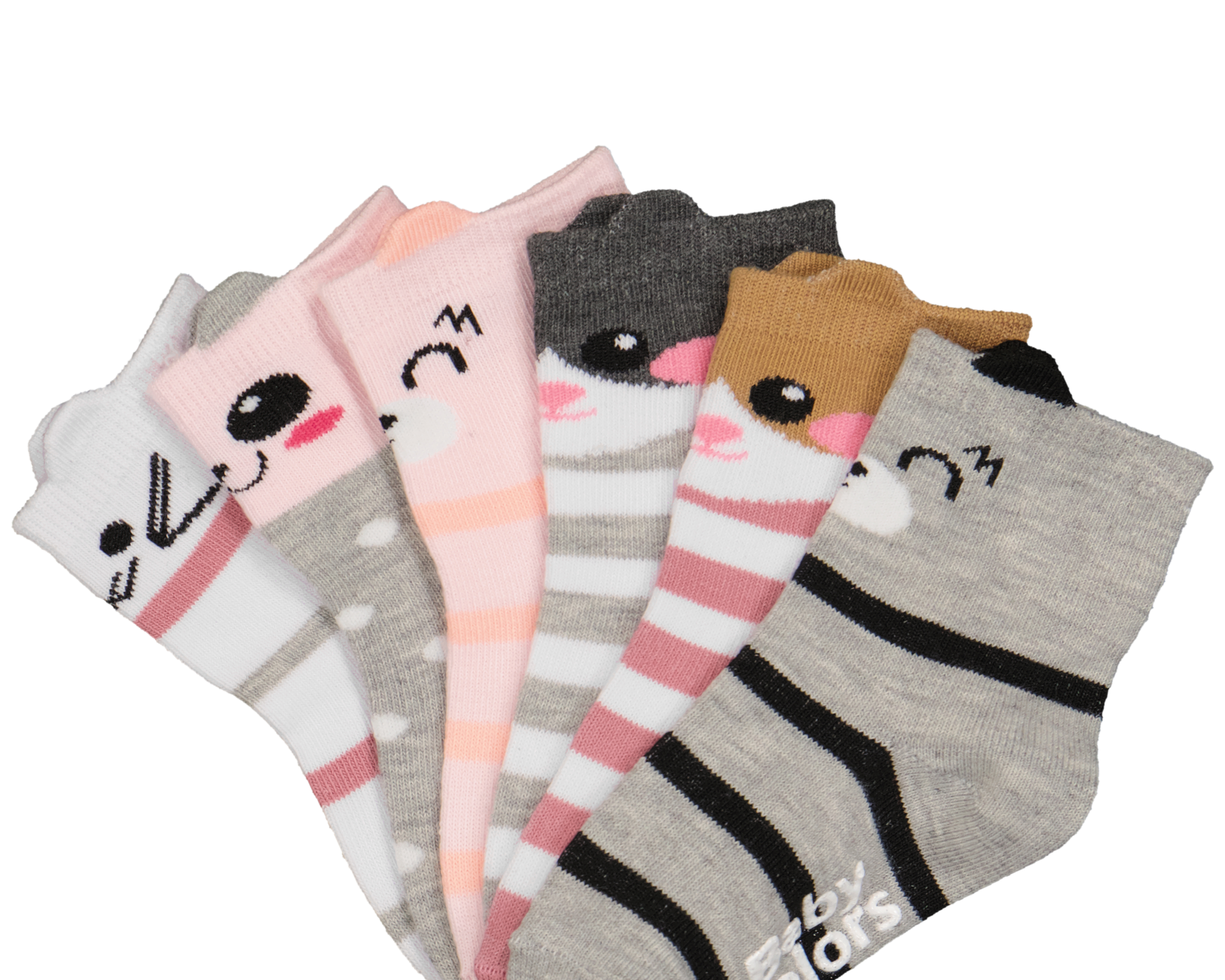 Foto 3 pulgar | Foto 2 | Calcetas Baby Colors para Bebé Niña 6 Pares