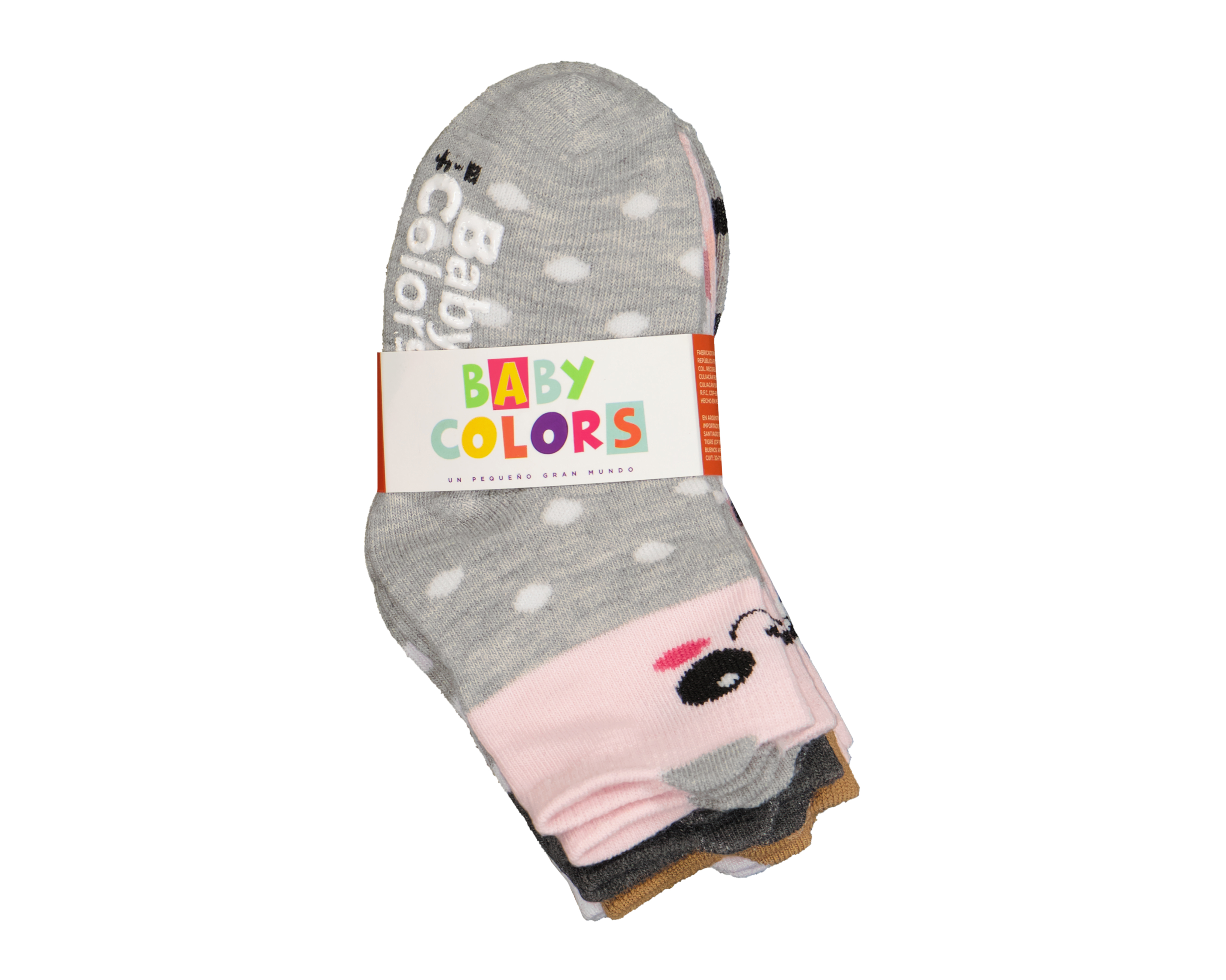 Foto 4 pulgar | Foto 3 | Calcetas Baby Colors para Bebé Niña 6 Pares