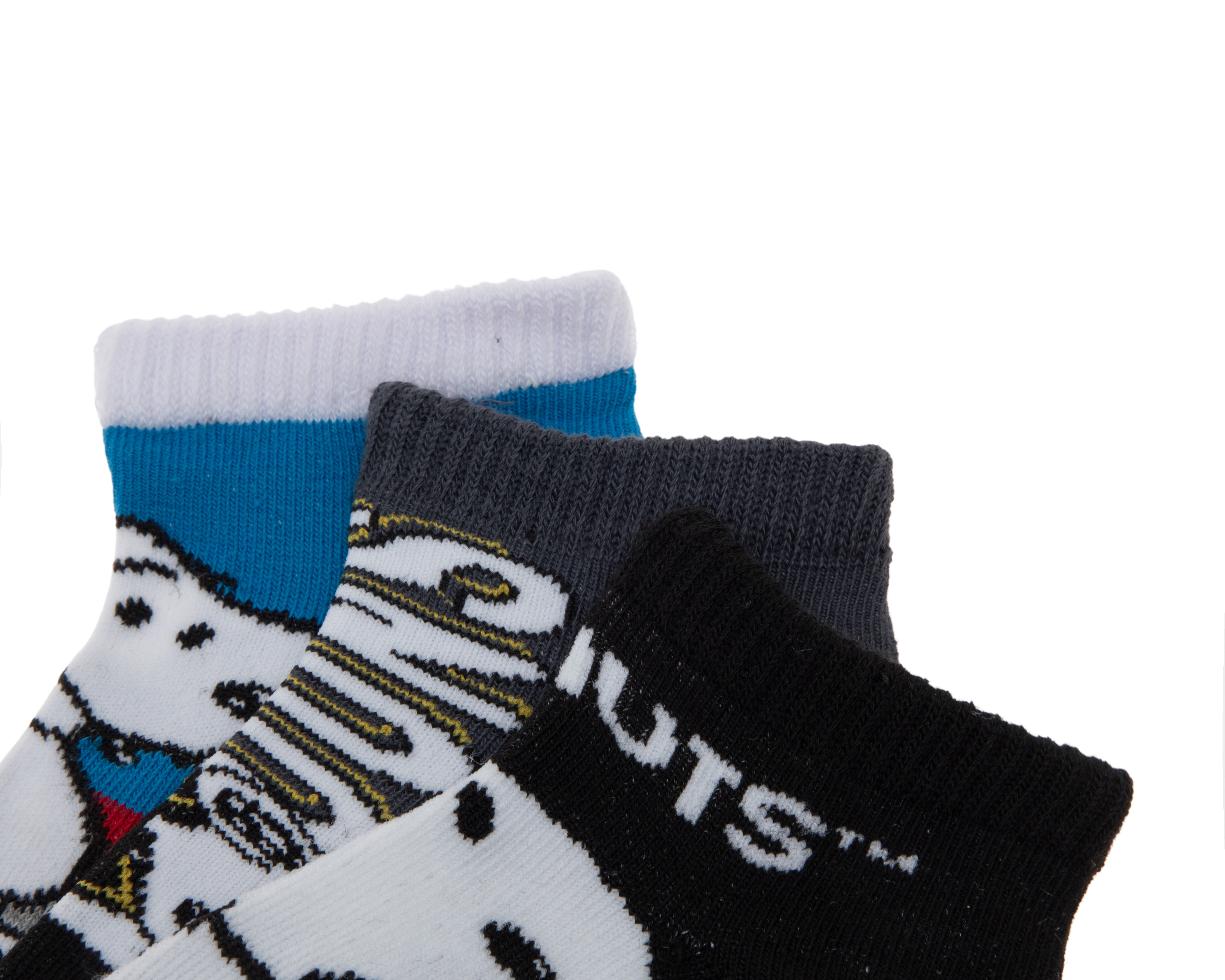 Foto 3 pulgar | Foto 2 | Calcetas para Bebé Niño Peanuts 3 Pares