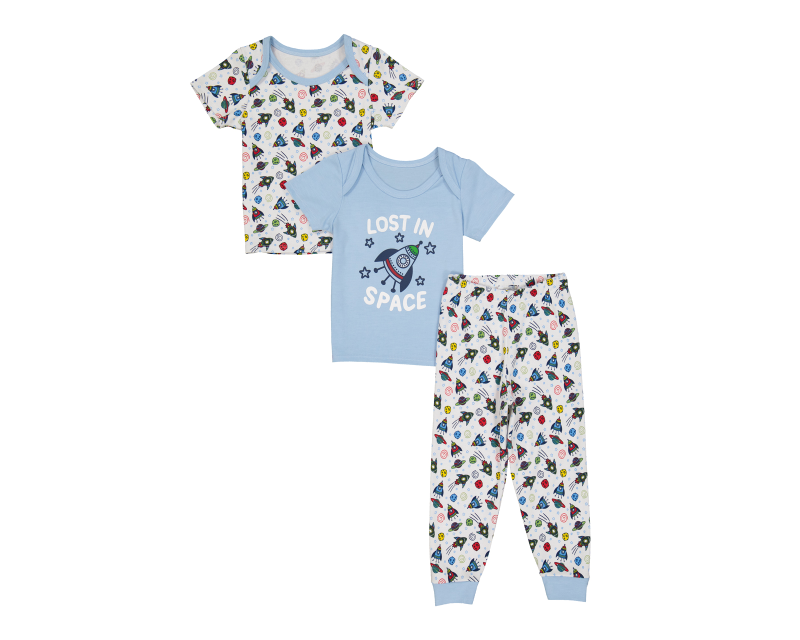 Foto 1 | Foto 1 | Pijama para Bebé Niño Baby Colors 3 Piezas