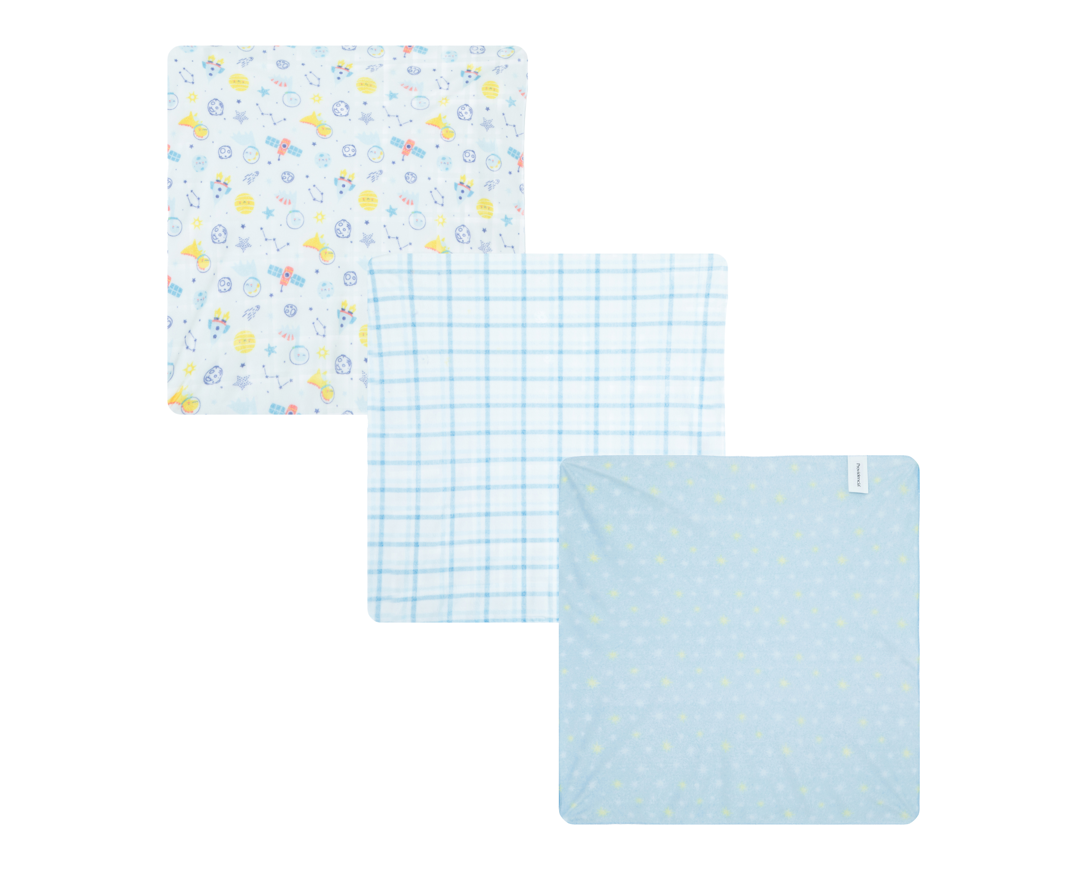 Foto 2 | Foto 2 | Sábana para Bebé Baby Colors Space Azul 3 Piezas