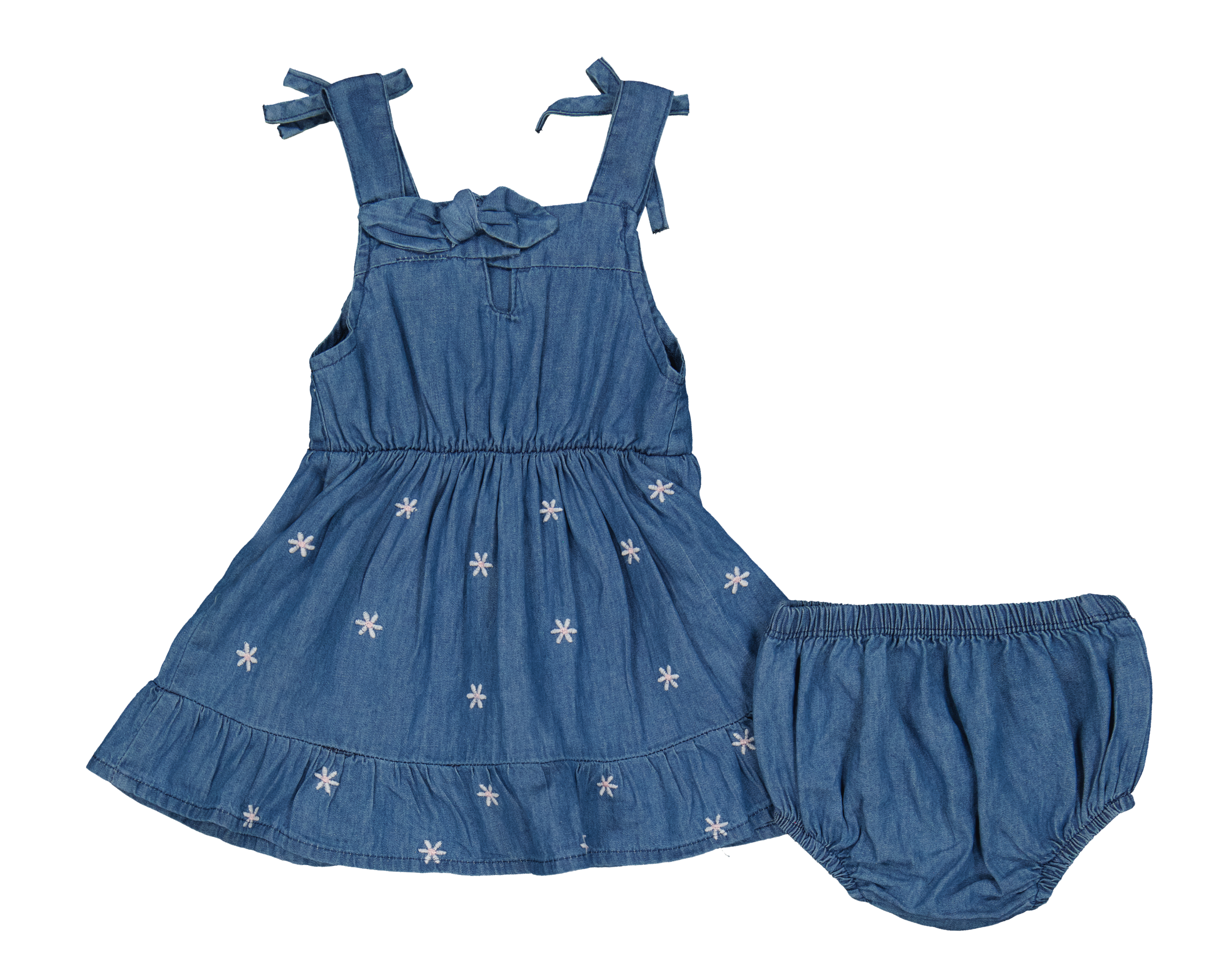 Foto 3 pulgar | Foto 2 | Vestido y Cubrepañal para Bebé Niña Baby Colors