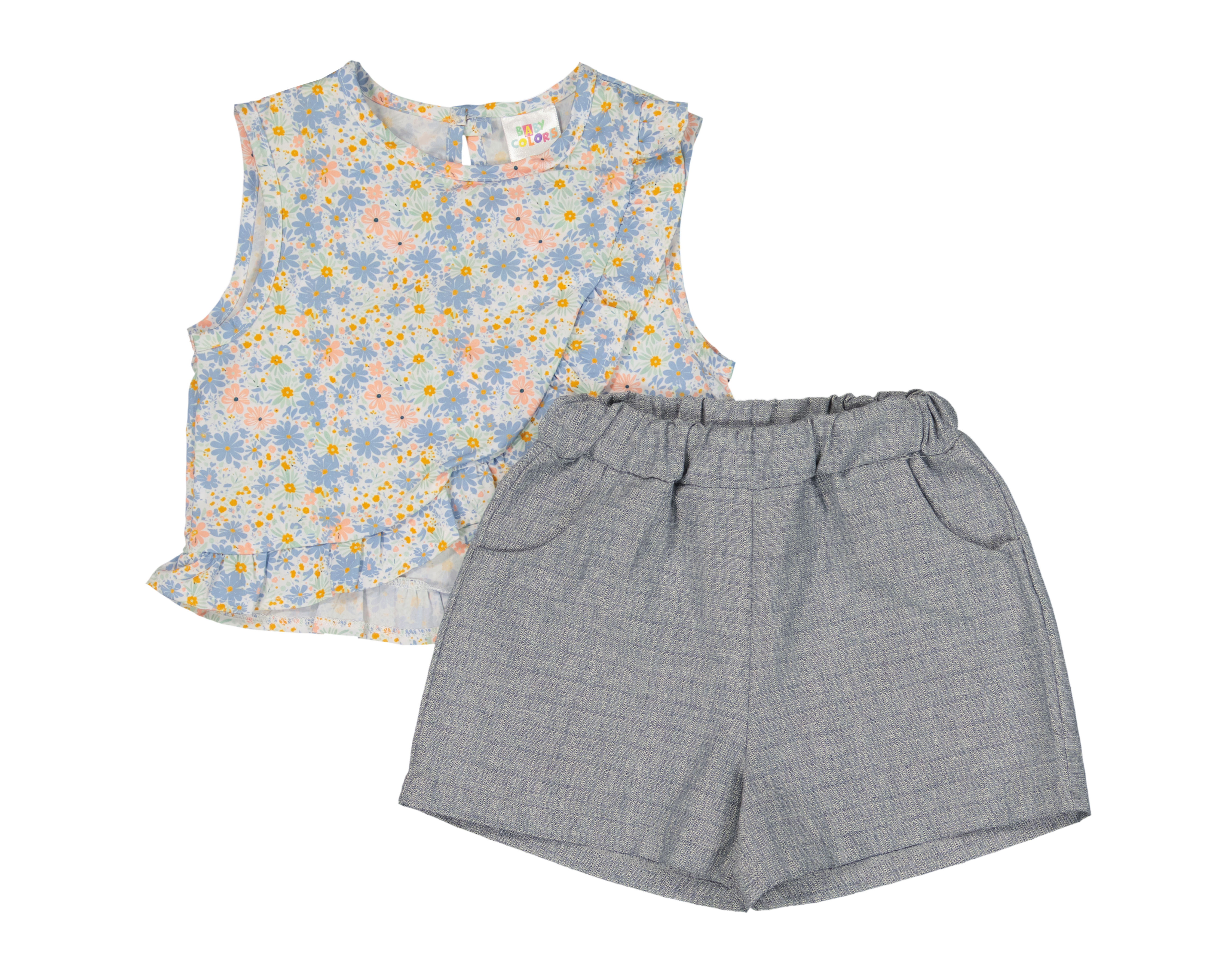 Short y Blusa para Bebé Niña Baby Colors