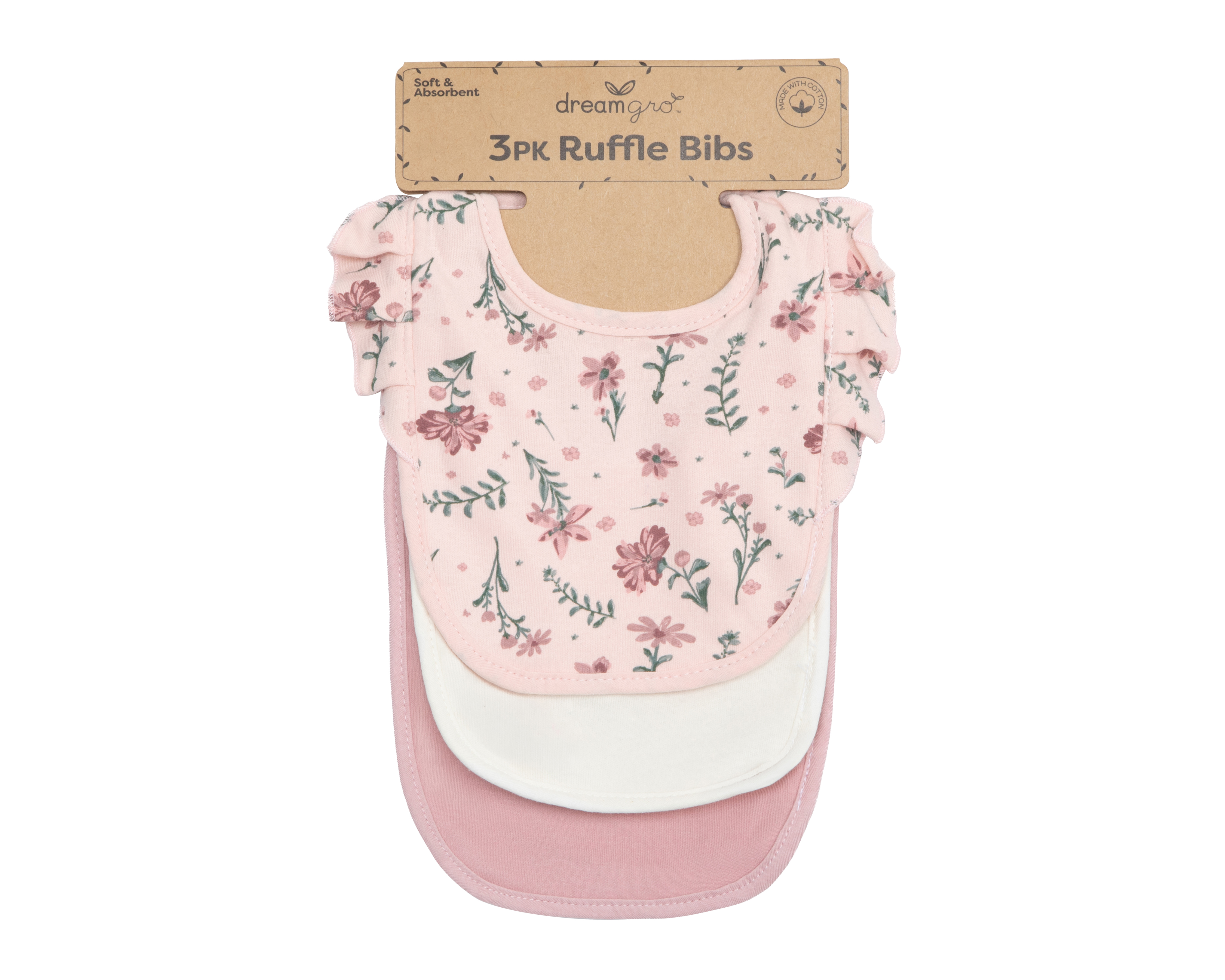 Foto 6 pulgar | Foto 5 | Baberos de Algodón para Bebé Dreamgro 3 Piezas