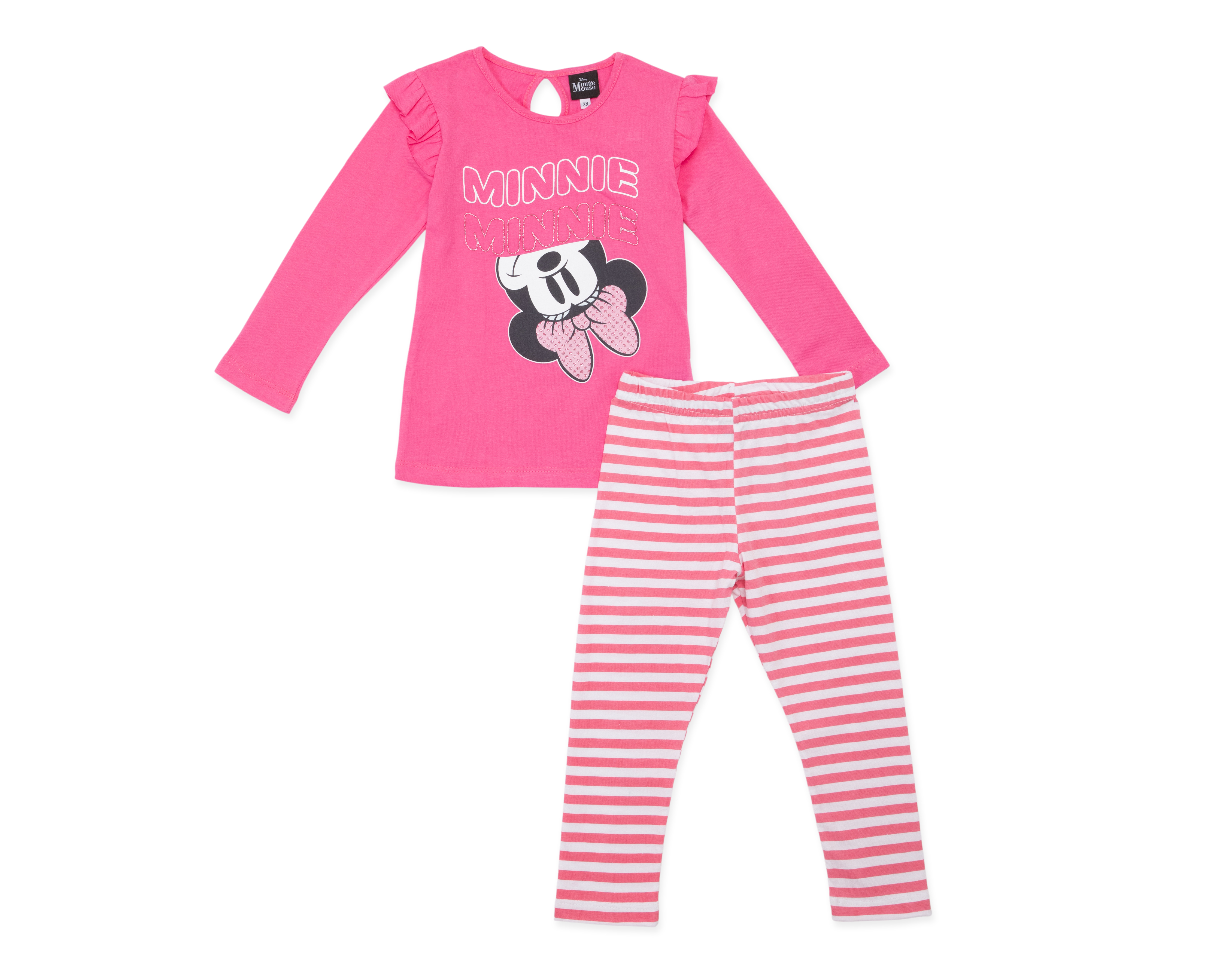 Foto 1 | Foto 1 | Playera y Leggings de Algodón para Bebé Niña Disney Minnie Mouse