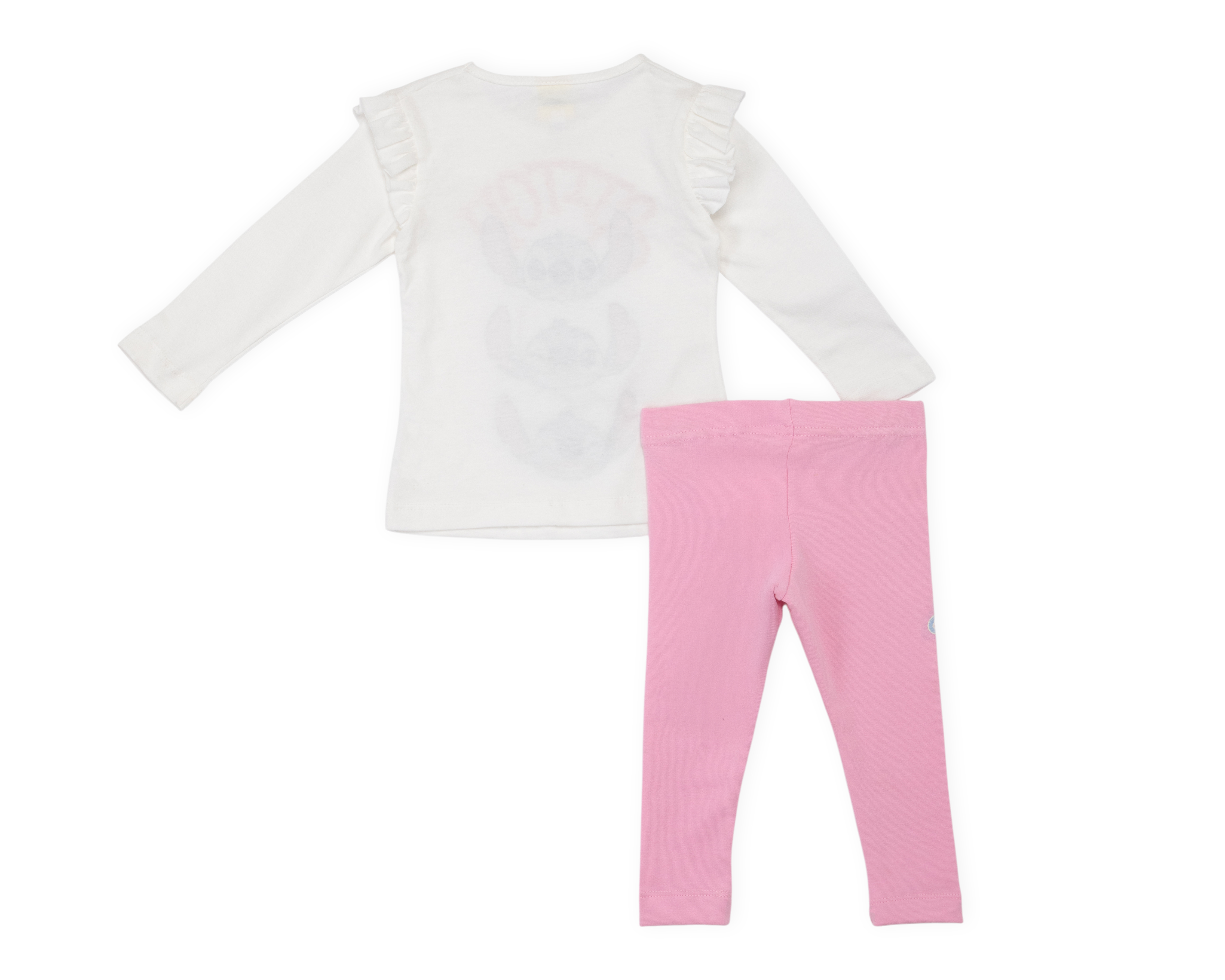 Foto 3 pulgar | Foto 2 | Playera y Leggings de Algodón para Bebé Niña Disney Lilo & Stitch