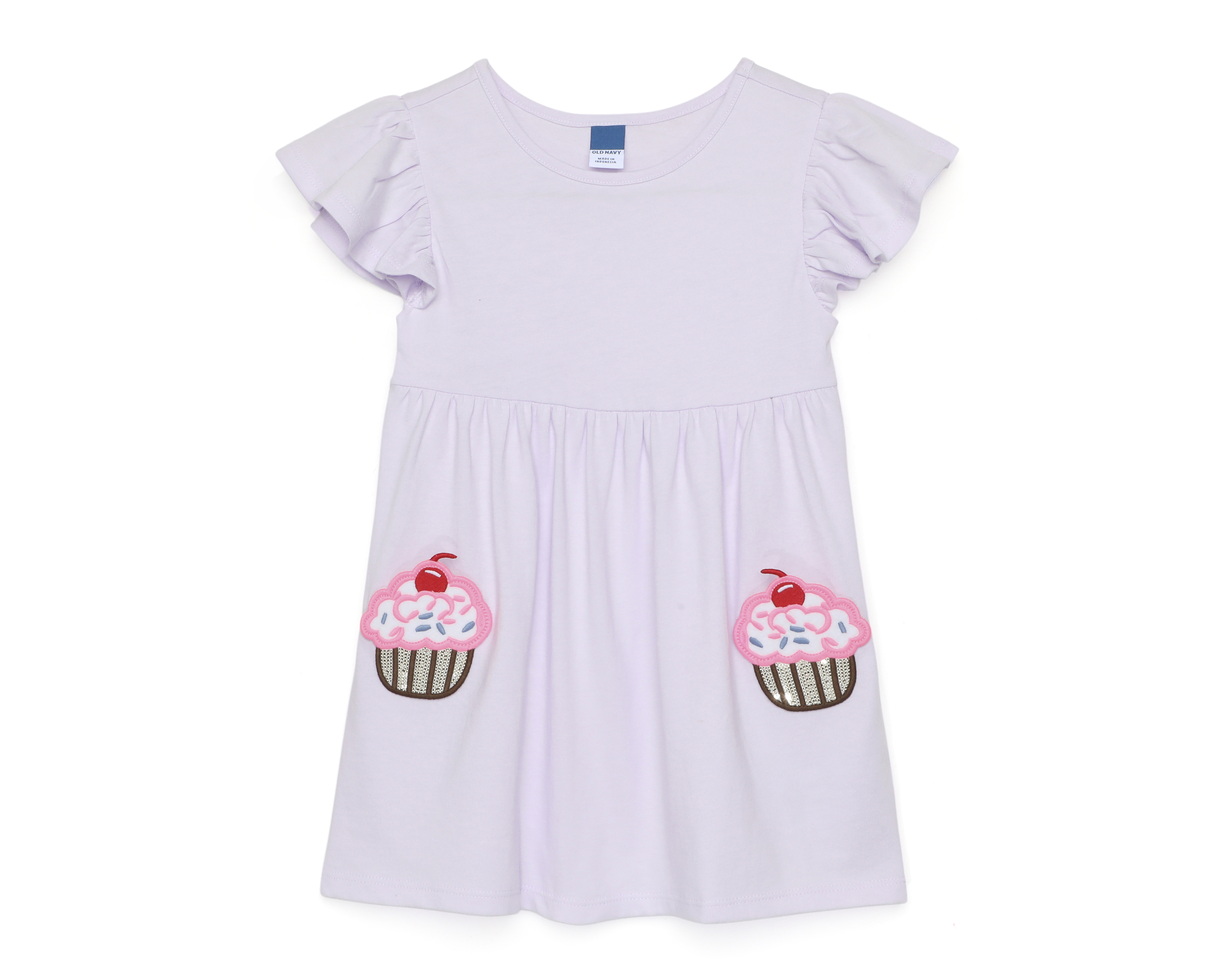 Vestido para Bebé Niña Old Navy de Algodón Manga Corta