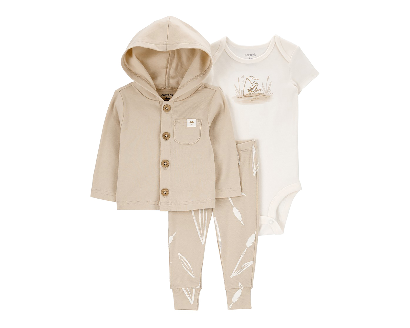 Conjunto de Algodón para Bebé Niño Carter's 3 Piezas