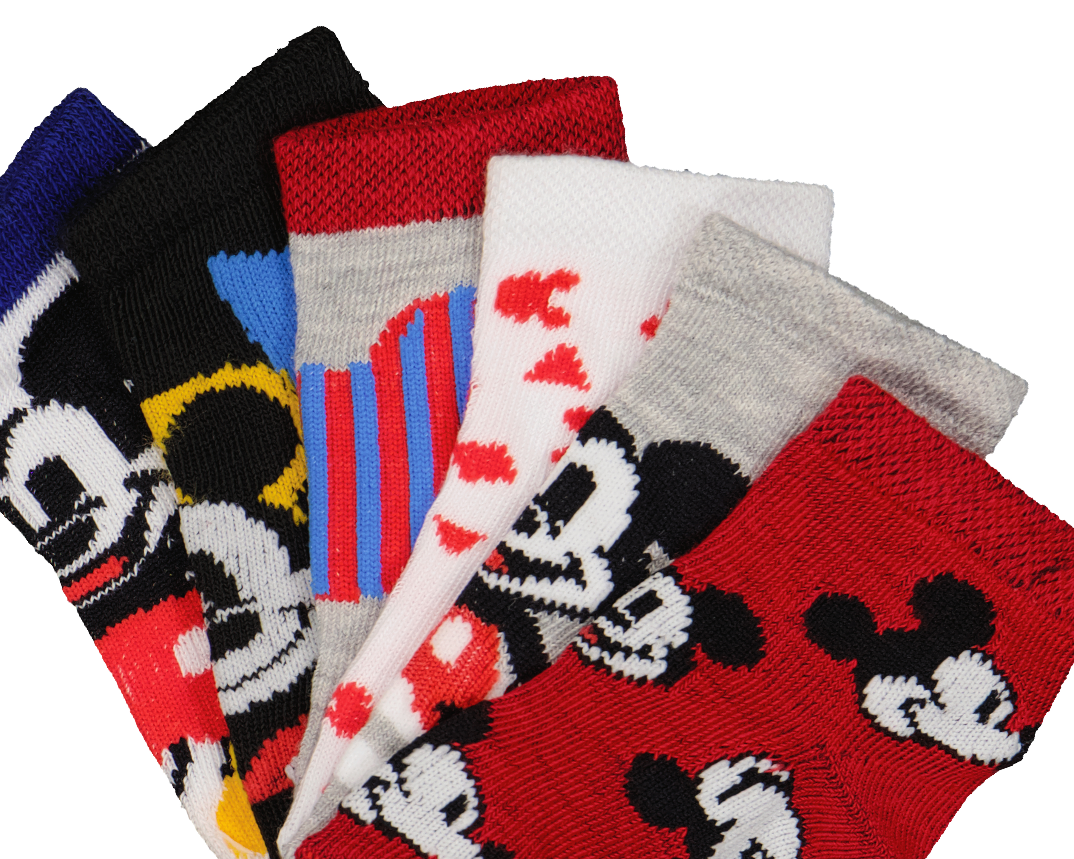 Foto 2 | Foto 2 | Calcetines para Bebé Niño Disney Mickey Mouse 6 Pares