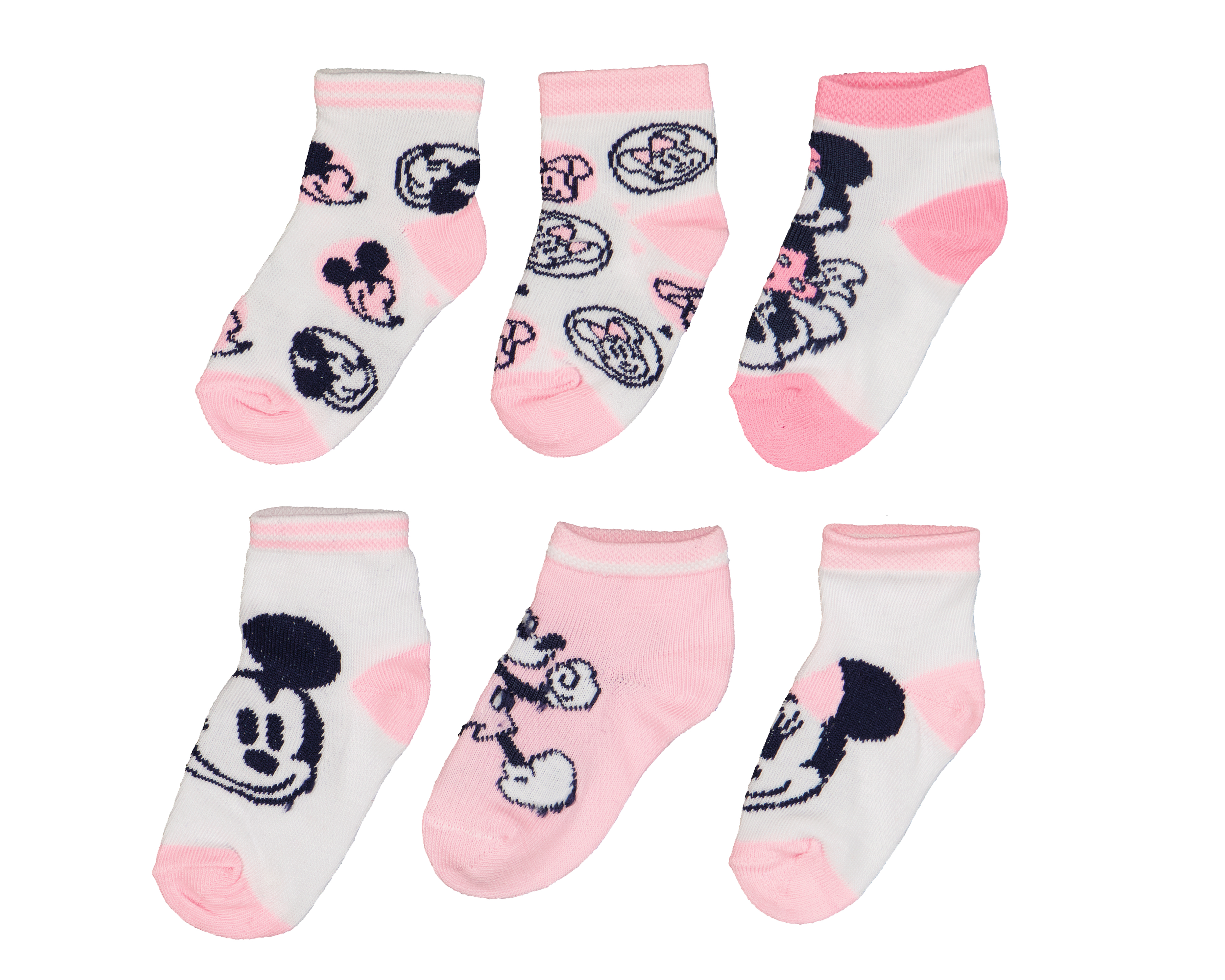 Calcetines para Bebé Niña Disney Minnie Mouse 6 Pares