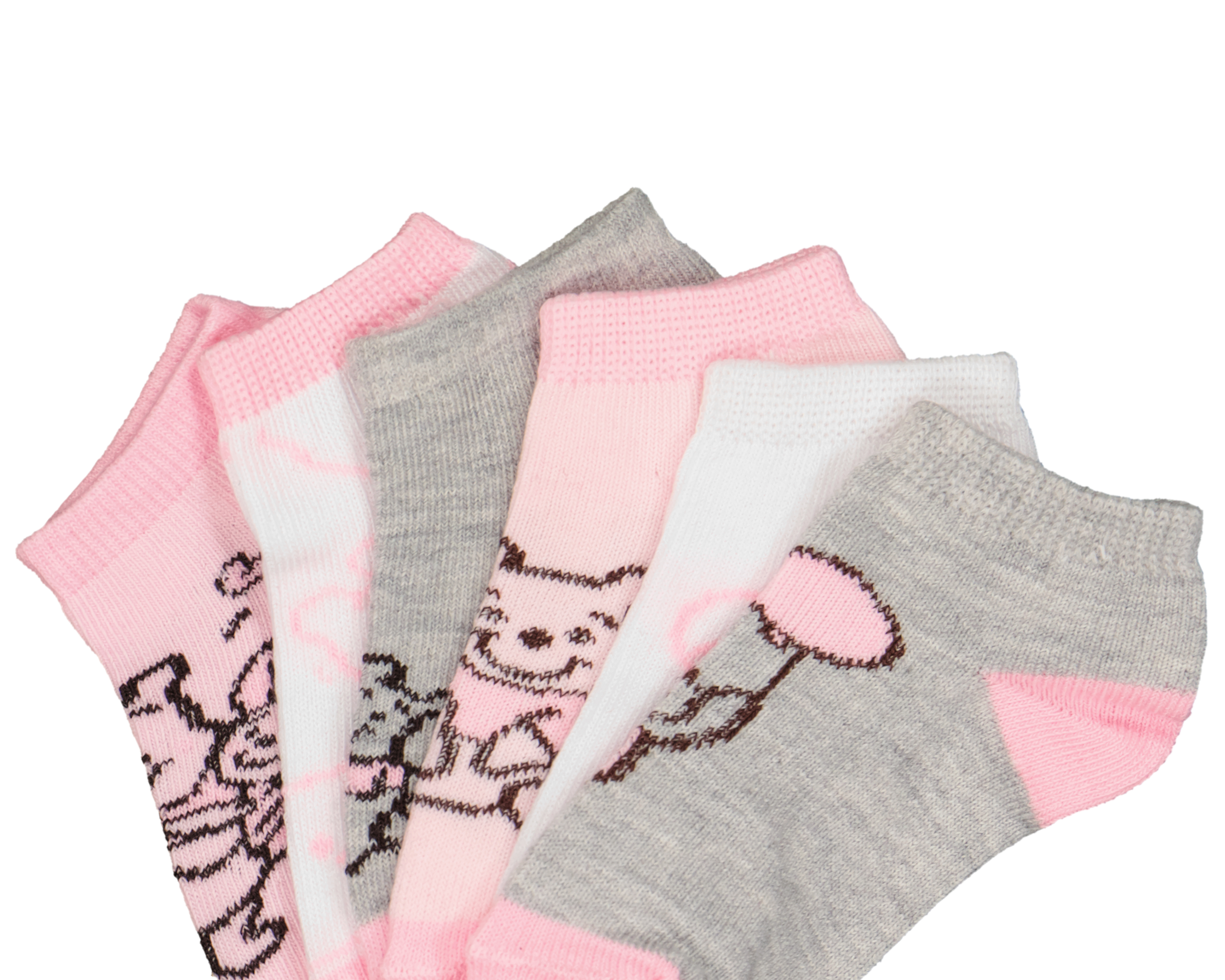 Foto 3 pulgar | Foto 2 | Calcetas Disney Winnie Pooh para Bebé Niña 6 Pares