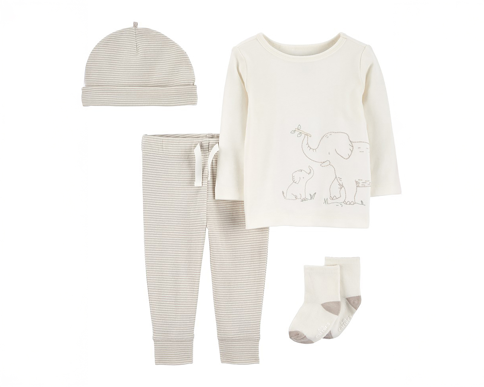 Foto 2 pulgar | Foto 1 | Conjunto de Algodón para Bebé Niño Carter´ s 4 Piezas