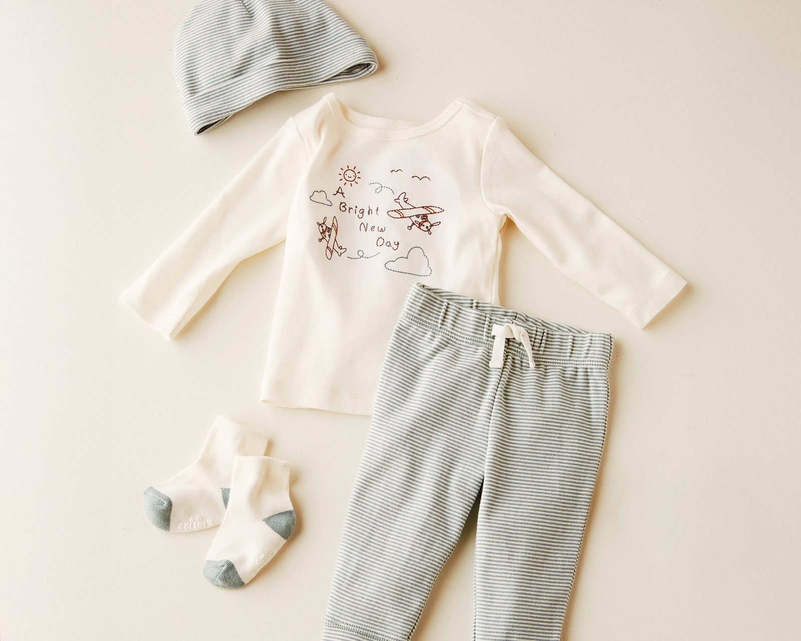 Foto 4 | Foto 4 | Conjunto de Algodón para Bebé Niño Carter's 4 Piezas