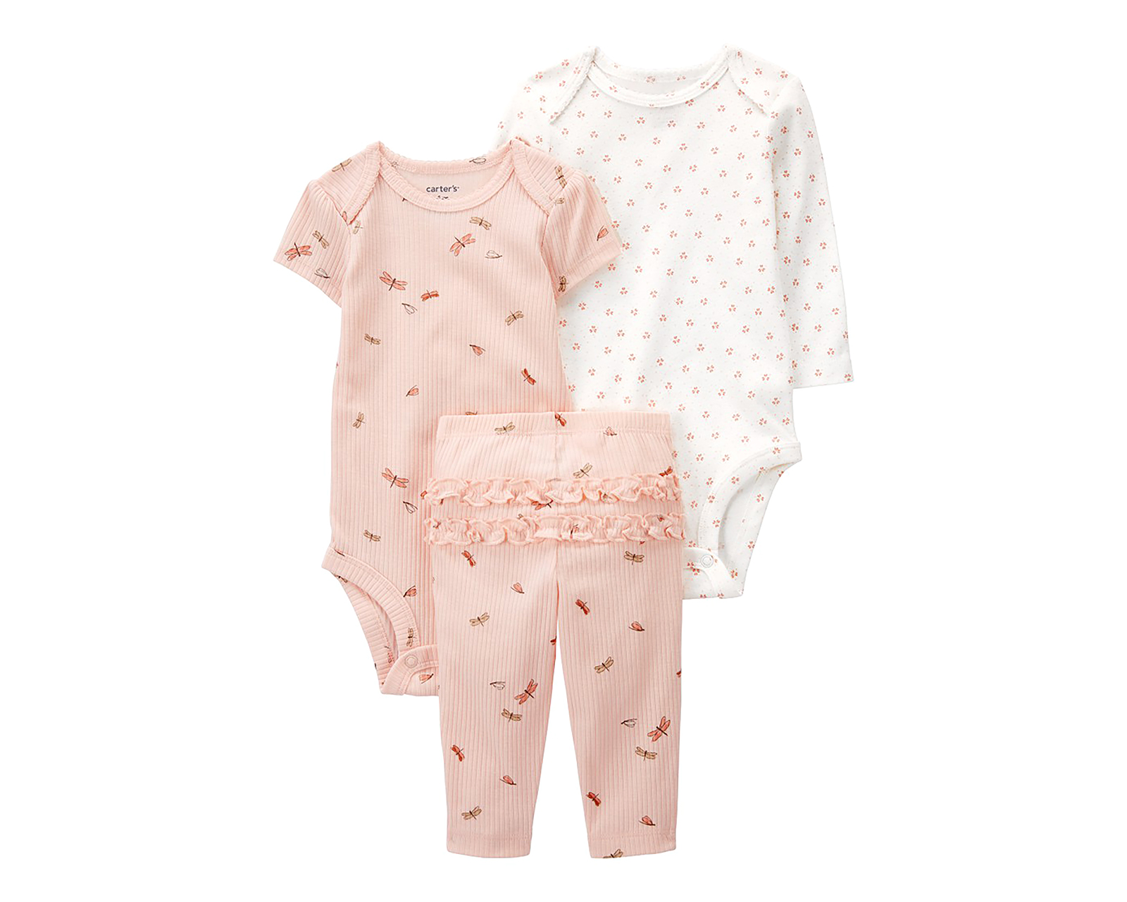 Foto 1 | Foto 1 | Conjunto de Algodón para Bebé Niña Carter's 3 Piezas