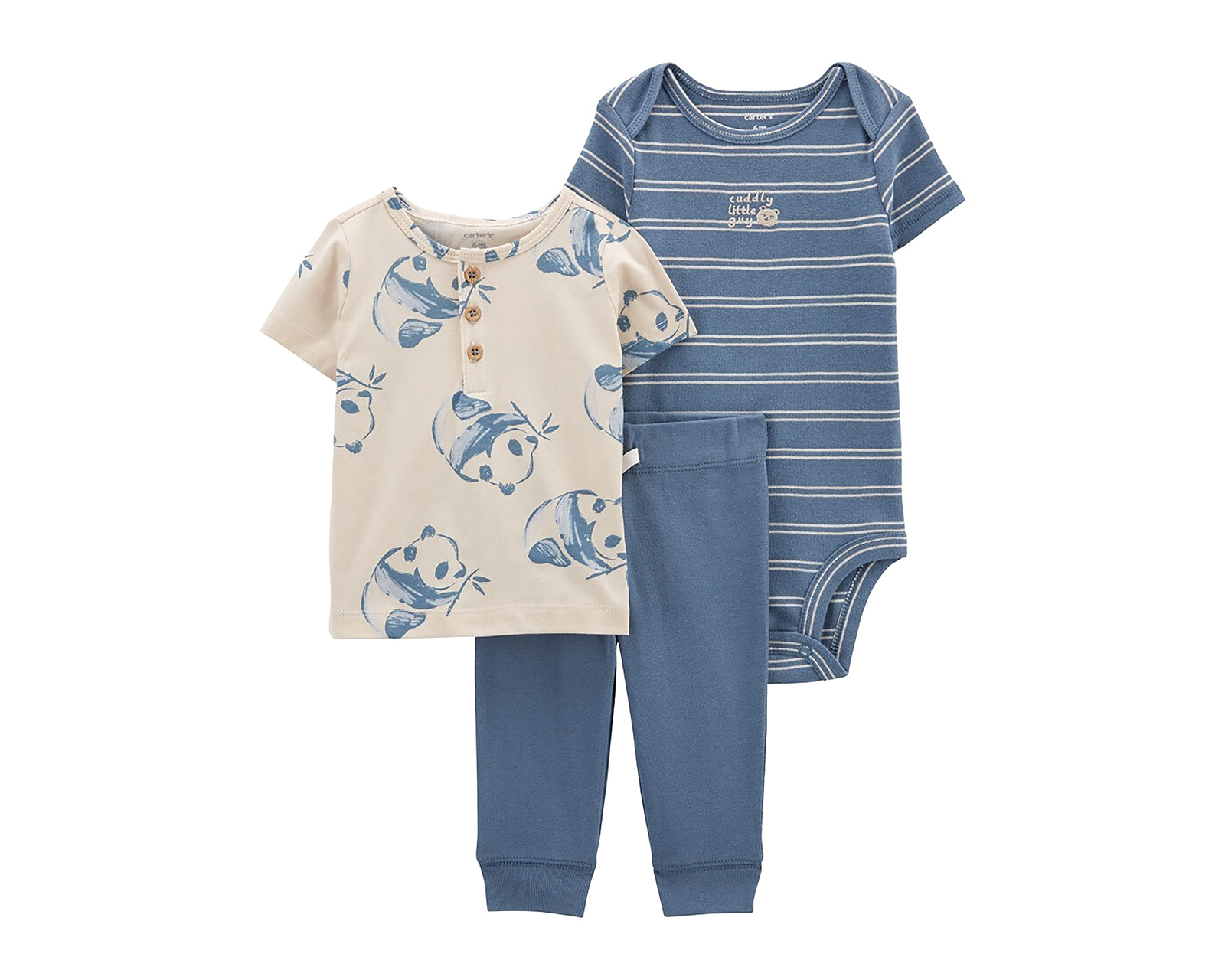 Conjunto de Algodón para Bebé Niño Carter's 3 Piezas