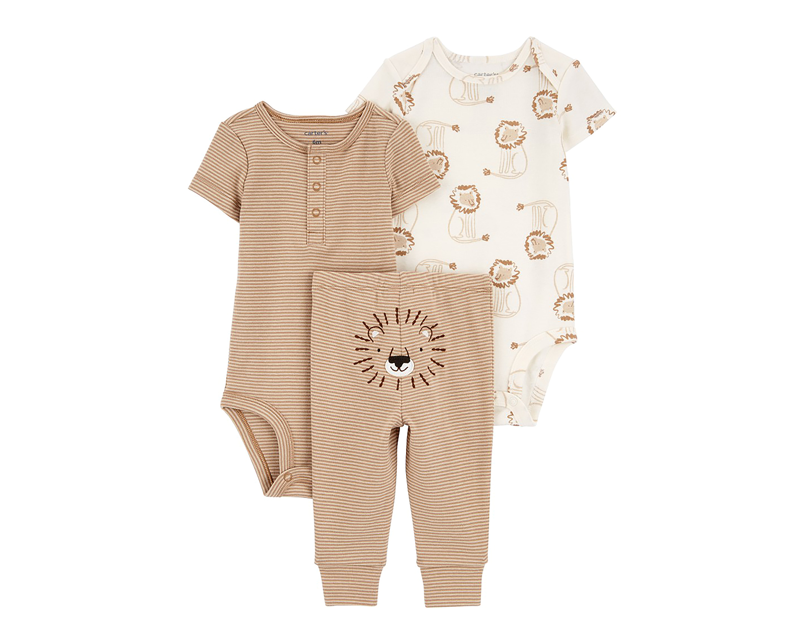 Foto 2 pulgar | Foto 1 | Conjunto para Bebé Niño Carter's de Algodón 3 Piezas