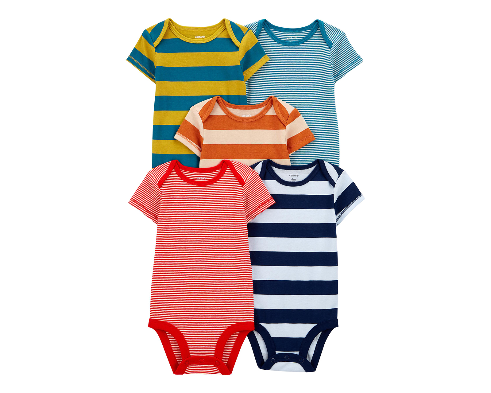 Pañalero para Bebé Niño Carter's de Algodón 5 Piezas