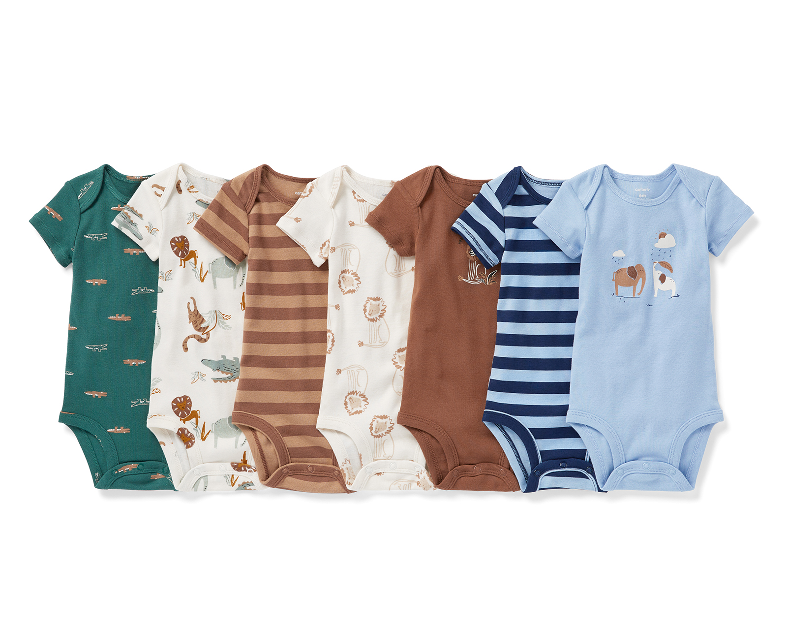 Pañalero para Bebé Niño Carter's de Algodón 7 Piezas