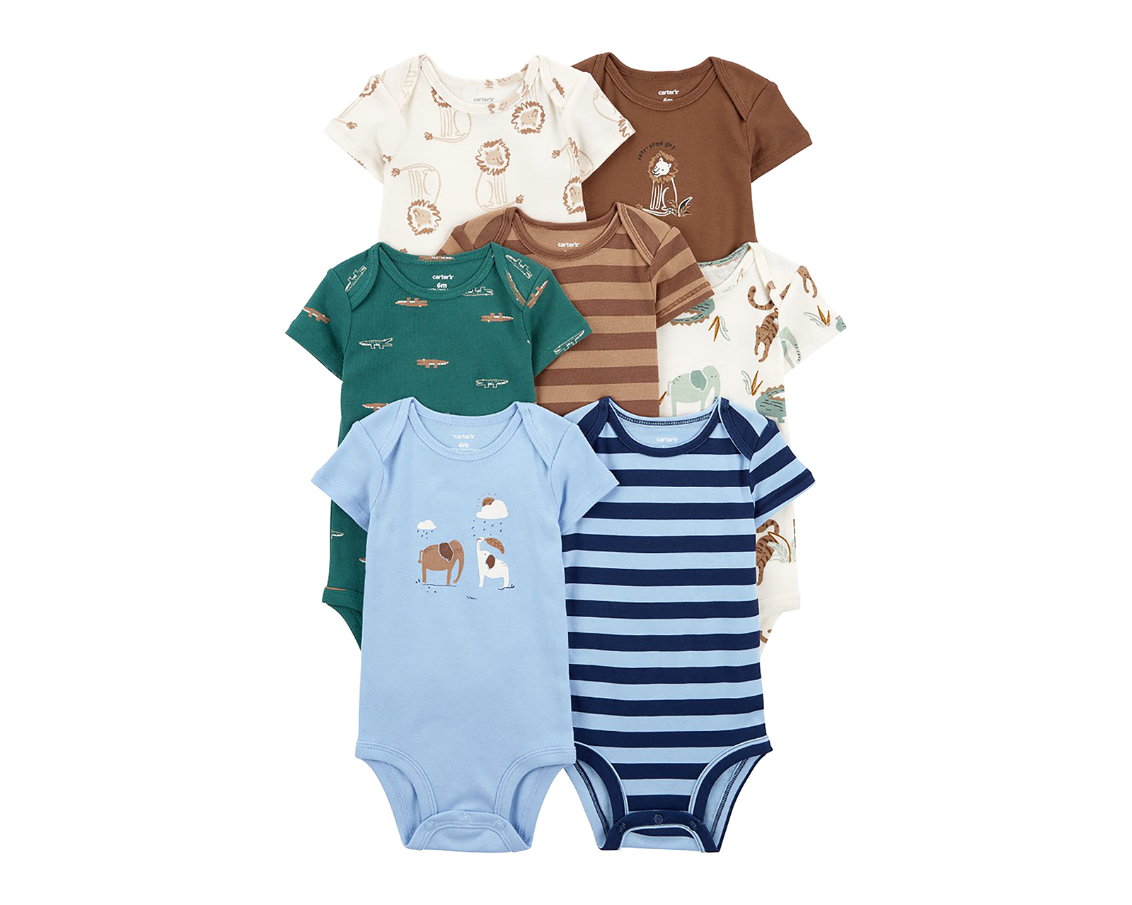 Foto 3 pulgar | Foto 2 | Pañalero para Bebé Niño Carter's de Algodón 7 Piezas