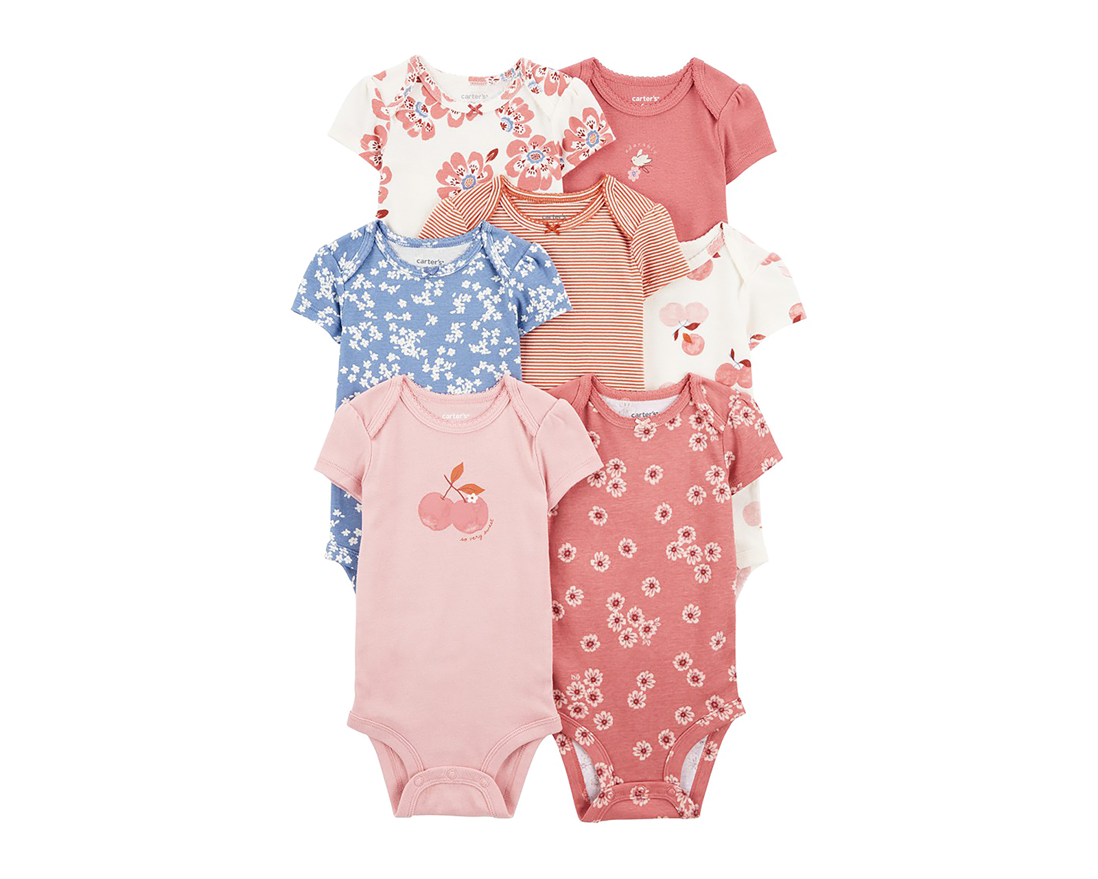 Foto 3 pulgar | Foto 2 | Pañalero para Bebé Niña Carter's de Algodón 7 Piezas