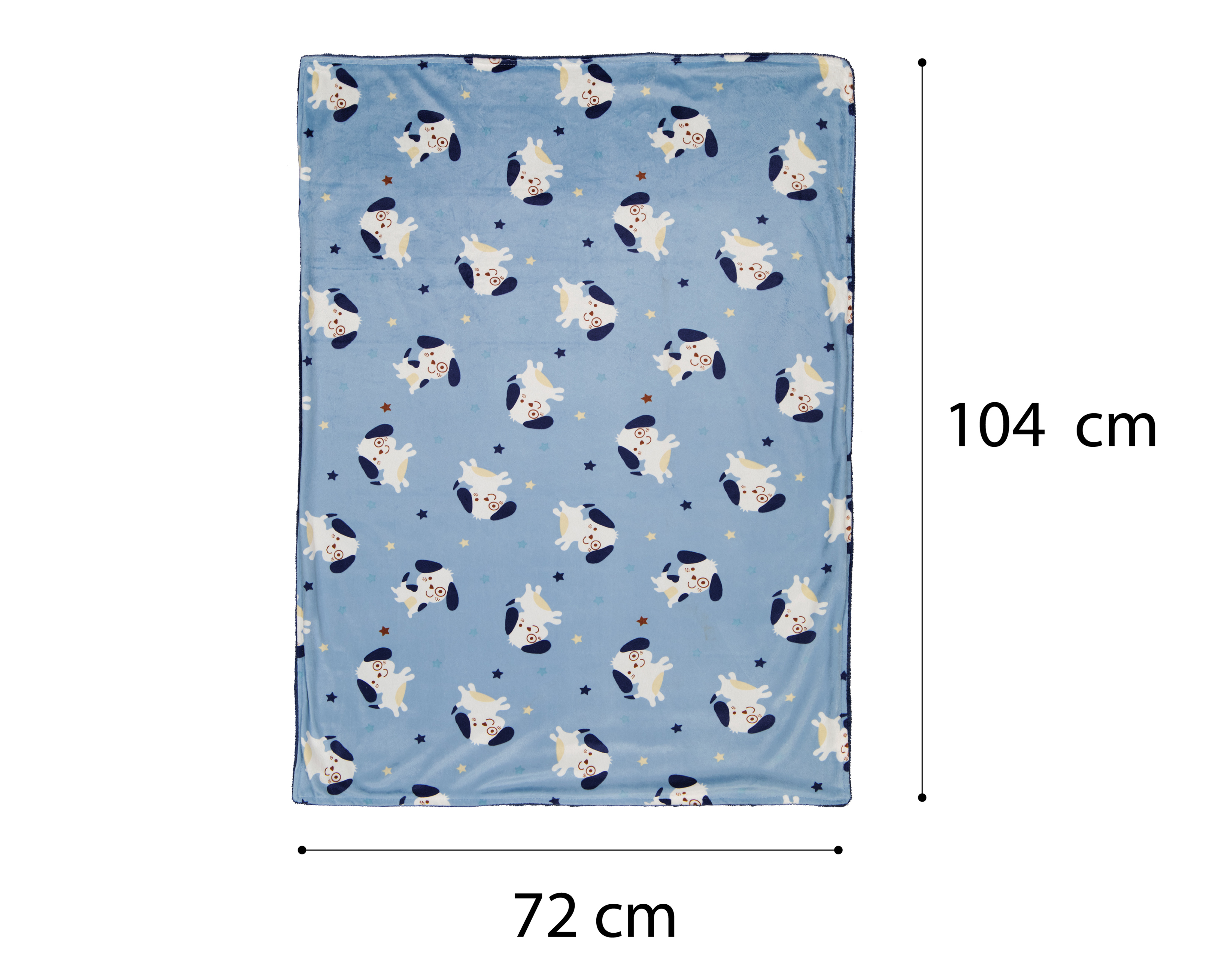 Foto 5 pulgar | Foto 4 | Cobertor para Cuna Baby Colors Perritos Azul