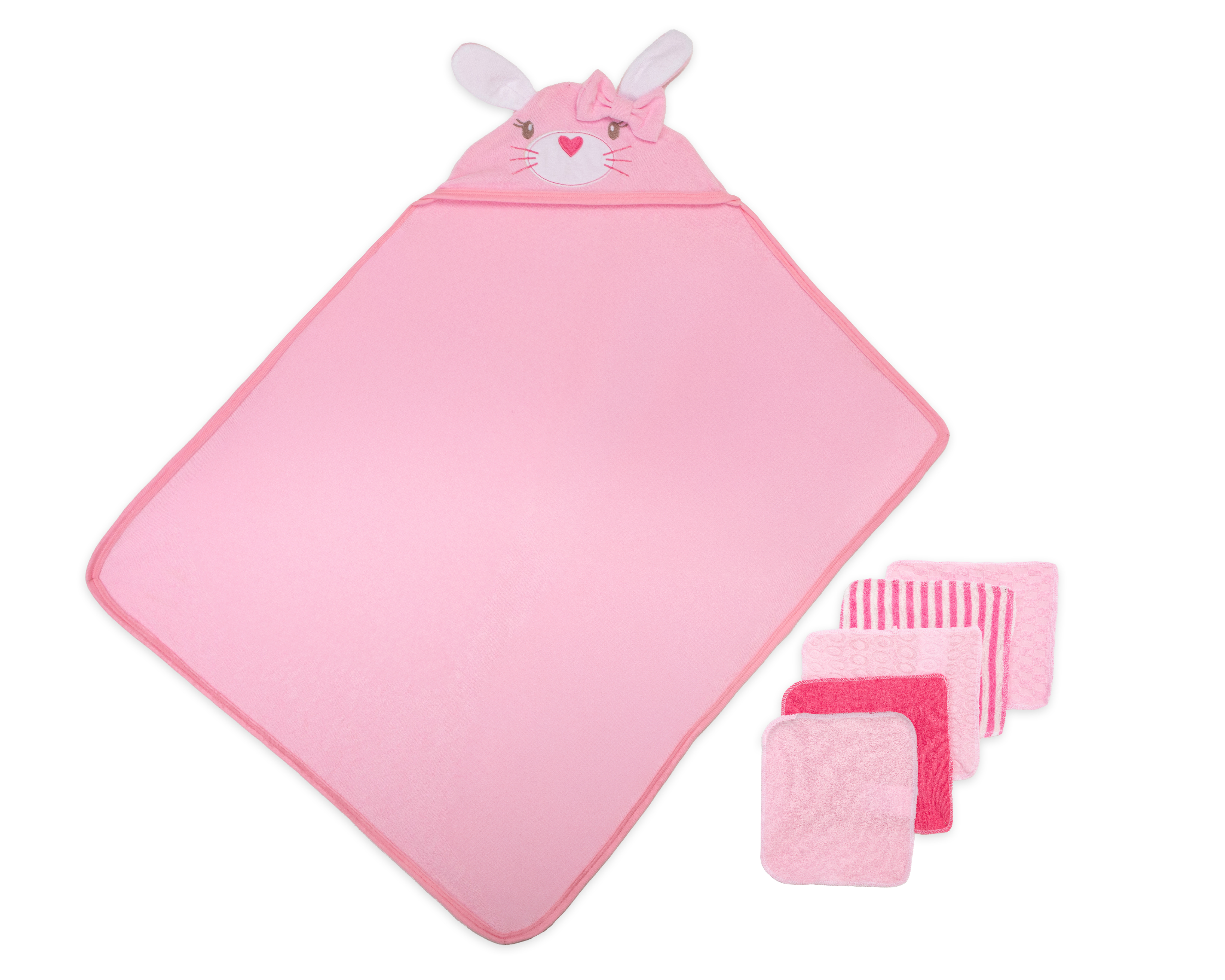 Foto 1 | Foto 1 | Toalla para Bebé Niña con Capucha  Baby Colors 6 Piezas