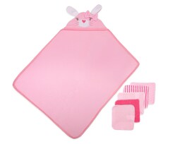 Toalla para Bebé Niña con Capucha Baby Colors 6 Piezas