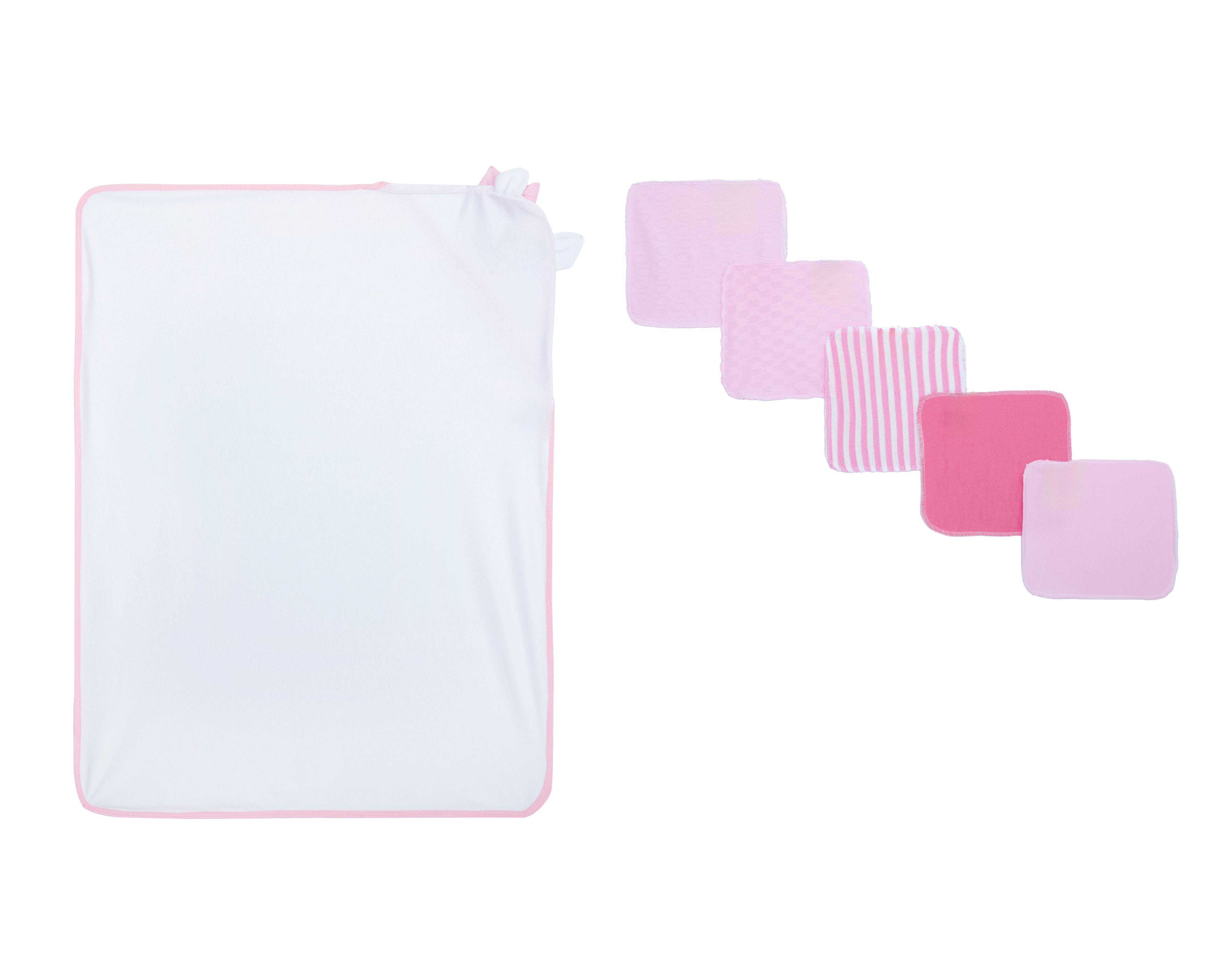 Foto 3 pulgar | Foto 2 | Toalla de Baño y Toalla Facial para Bebé Niña Baby Colors 6 Piezas