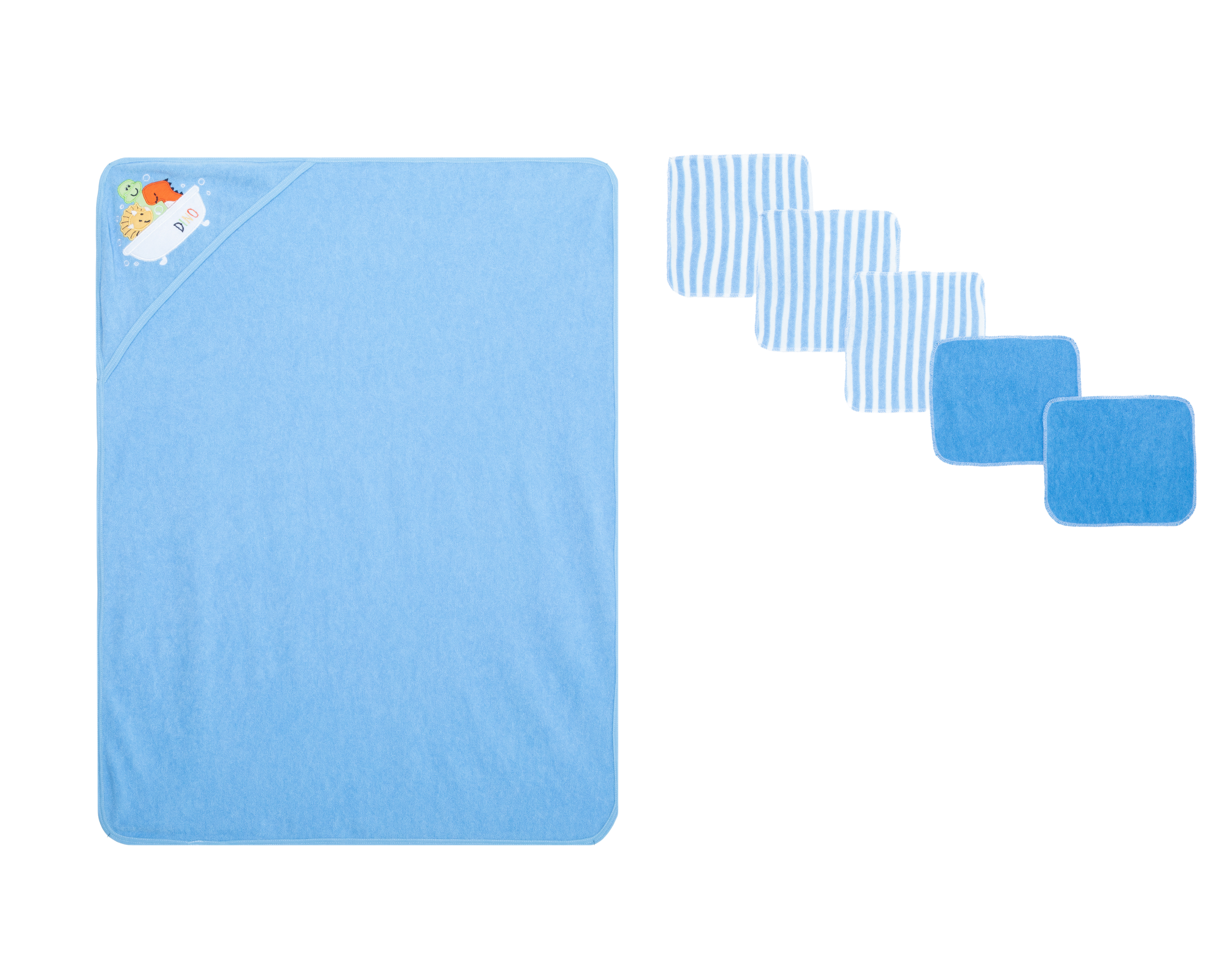 Foto 2 pulgar | Foto 1 | Toalla de Baño y Toalla Facial para Bebé Niño Baby Colors 6 Piezas