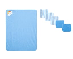 Toalla de Baño y Toalla Facial para Bebé Niño Baby Colors 6 Piezas