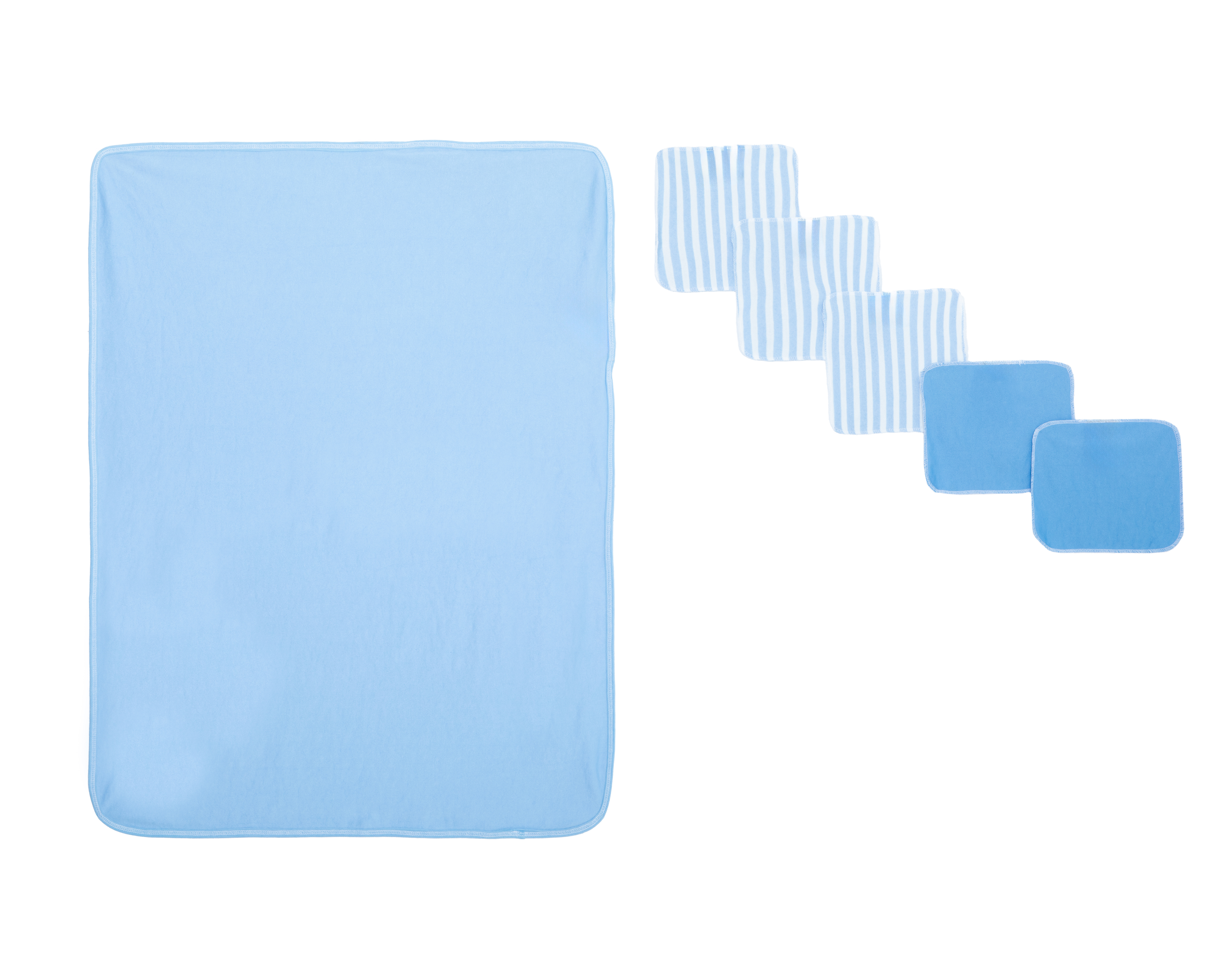 Foto 2 | Foto 2 | Toalla de Baño y Toalla Facial para Bebé Niño Baby Colors 6 Piezas