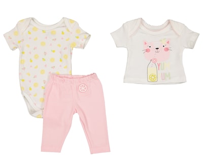 Foto 1 | Foto 1 | Conjunto para Bebé Niña Baby Colors 3 Piezas