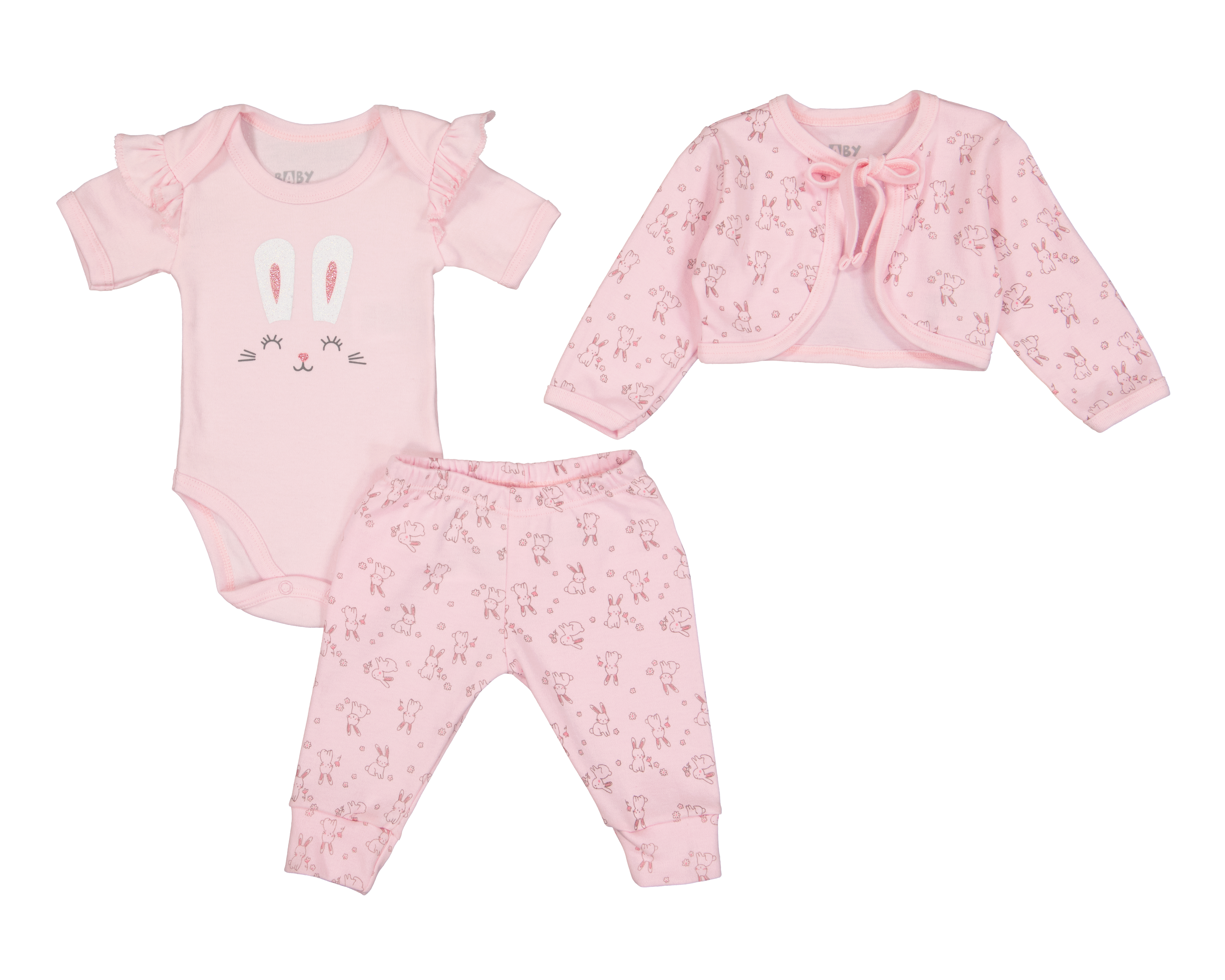 Foto 1 | Foto 1 | Conjunto para Bebé Niña Baby Colors 3 Piezas