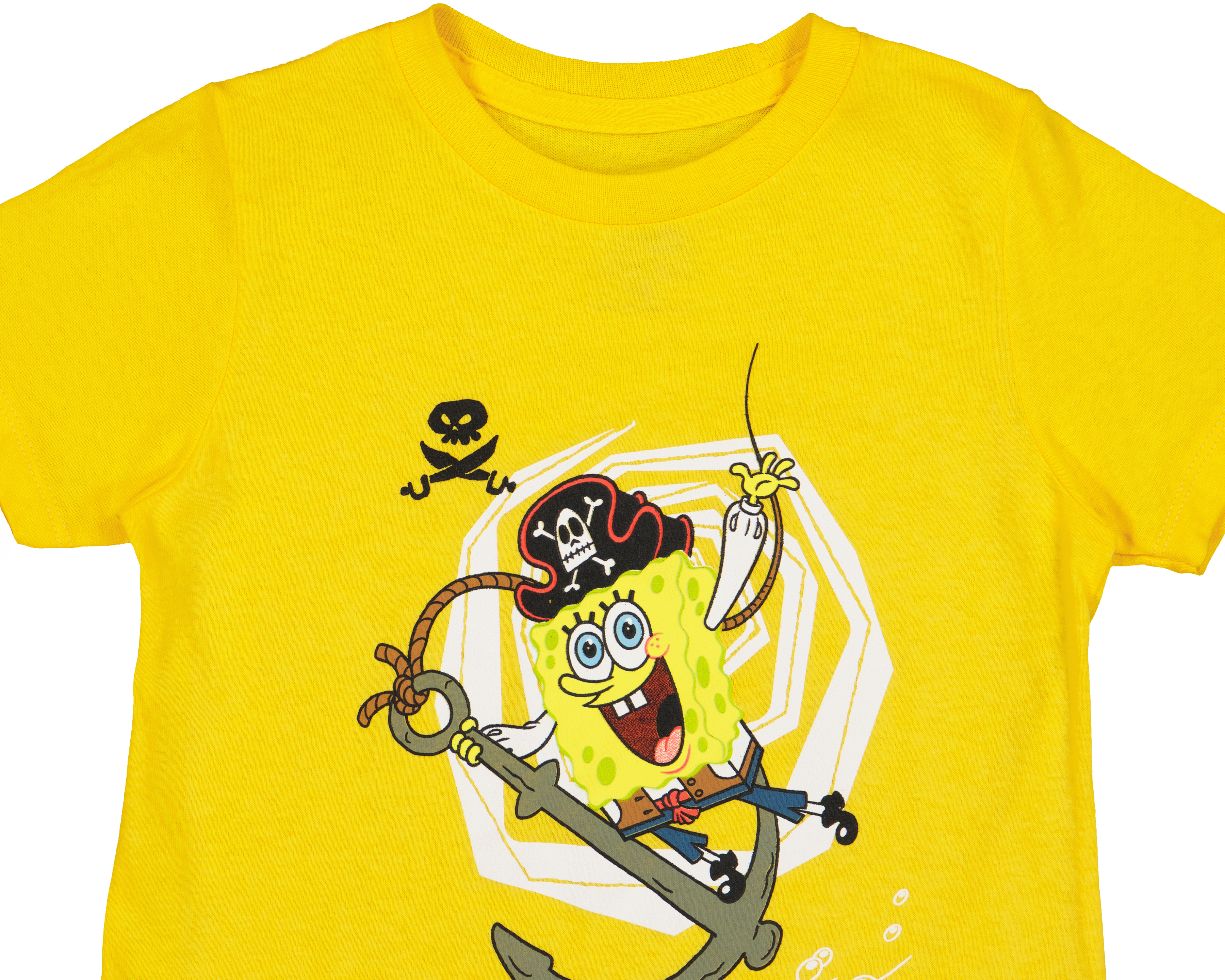Foto 3 | Foto 3 | Playera para Bebé Niño Bob Esponja de Algodón Amarilla