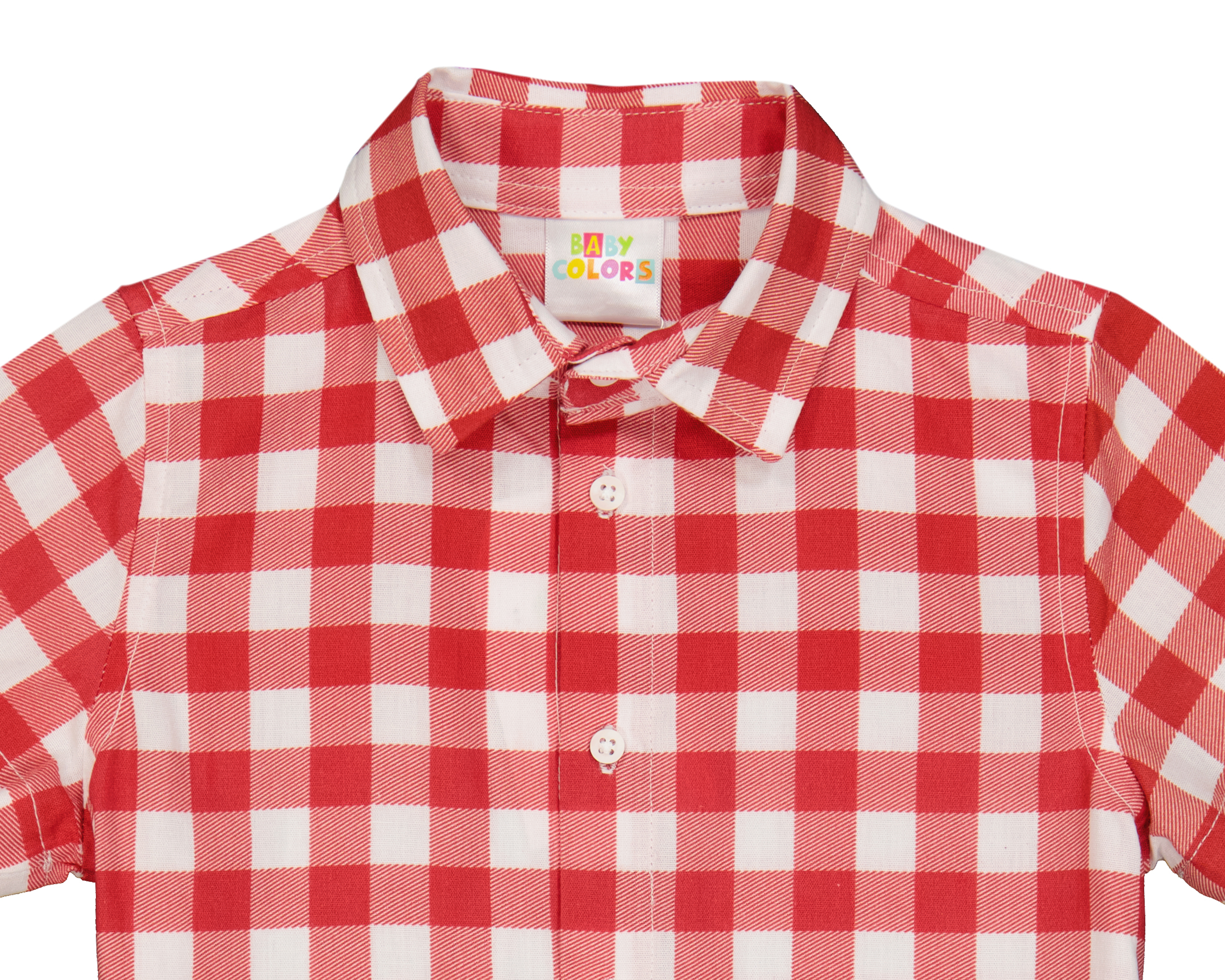 Foto 4 pulgar | Foto 3 | Camisa para Bebé Niño Baby Colors de Algodón a Cuadros