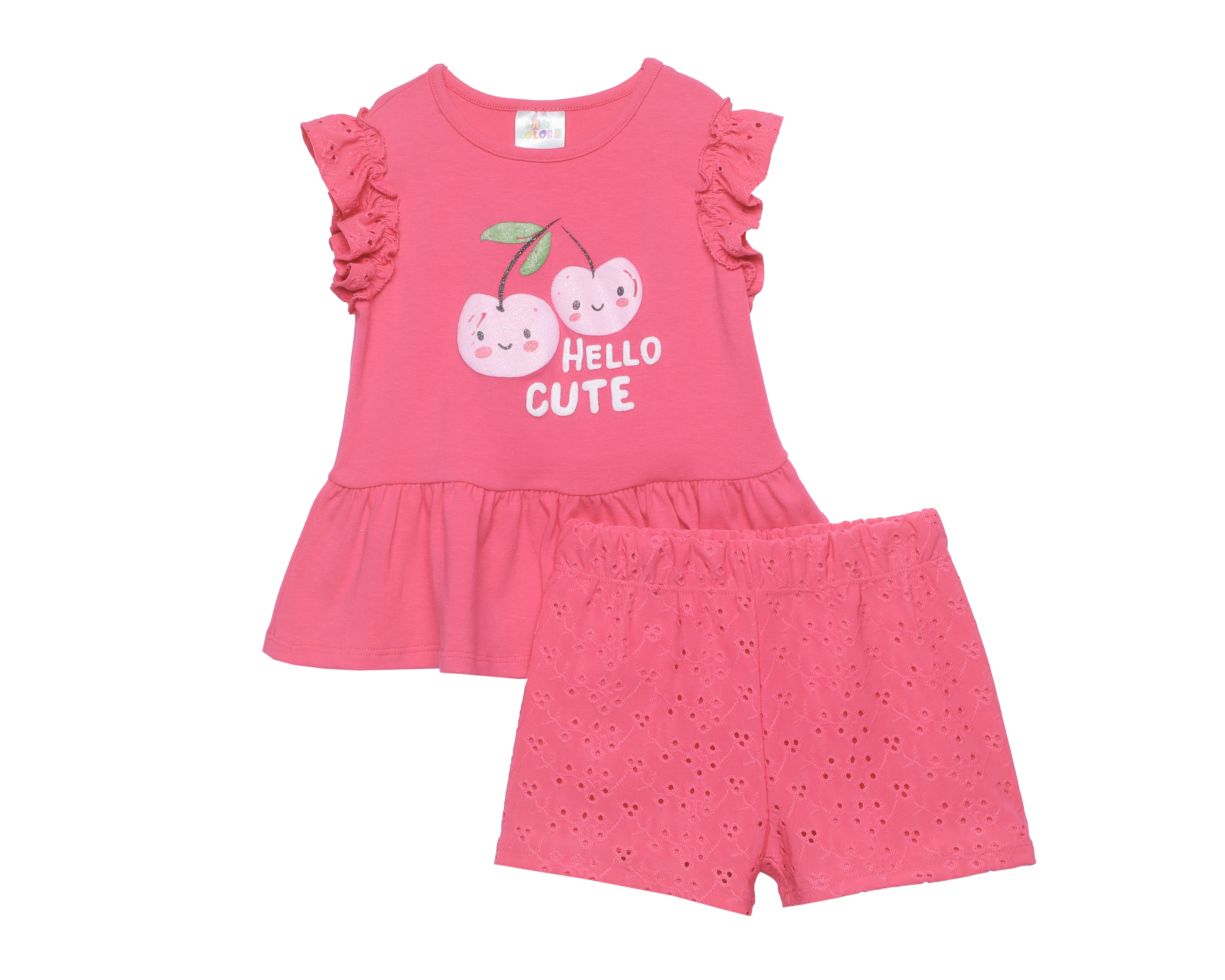 Foto 2 pulgar | Foto 1 | Short y Blusa para Bebé Niña Baby Colors