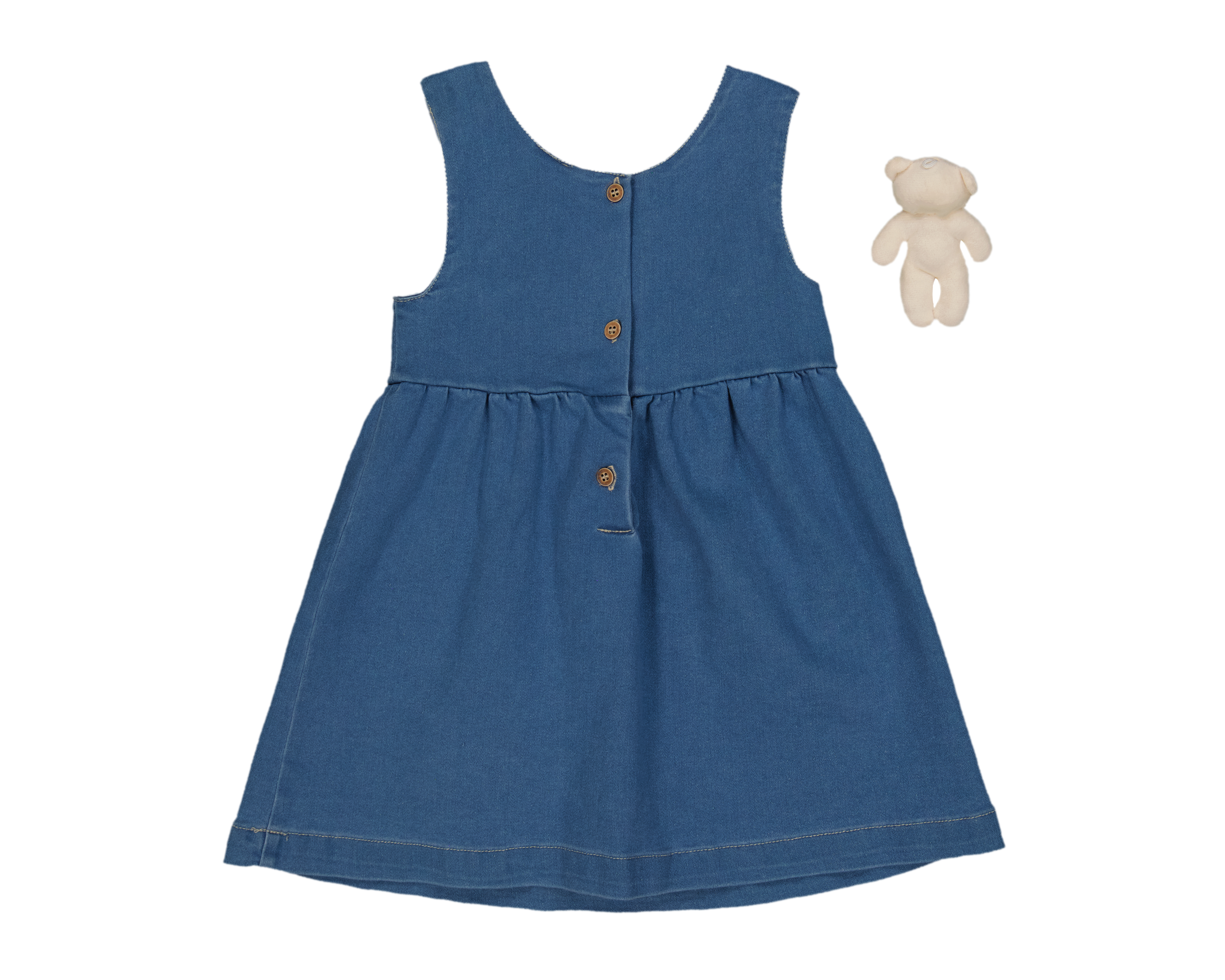 Foto 2 | Foto 2 | Vestido para Bebé Niña Baby Colors con Oso de Peluche