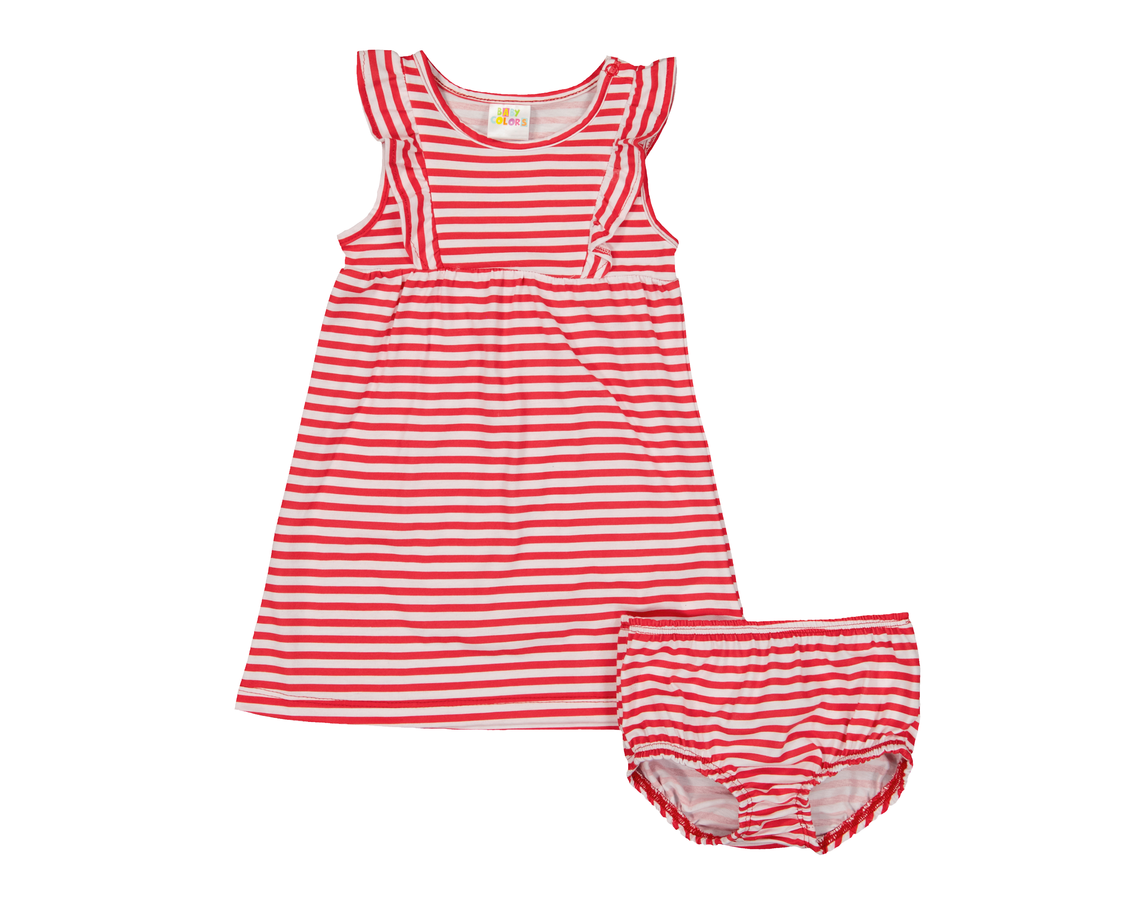 Foto 1 | Foto 1 | Vestido y Pantaleta para Bebé Niña Baby Colors de Rayas