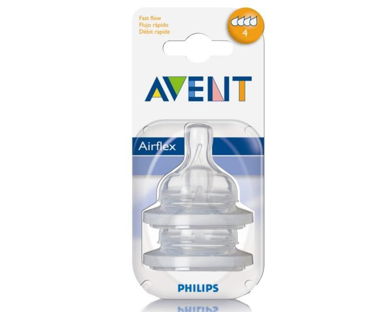 Set de Mamilas marca Avent Flujo Rápido 2 Piezas