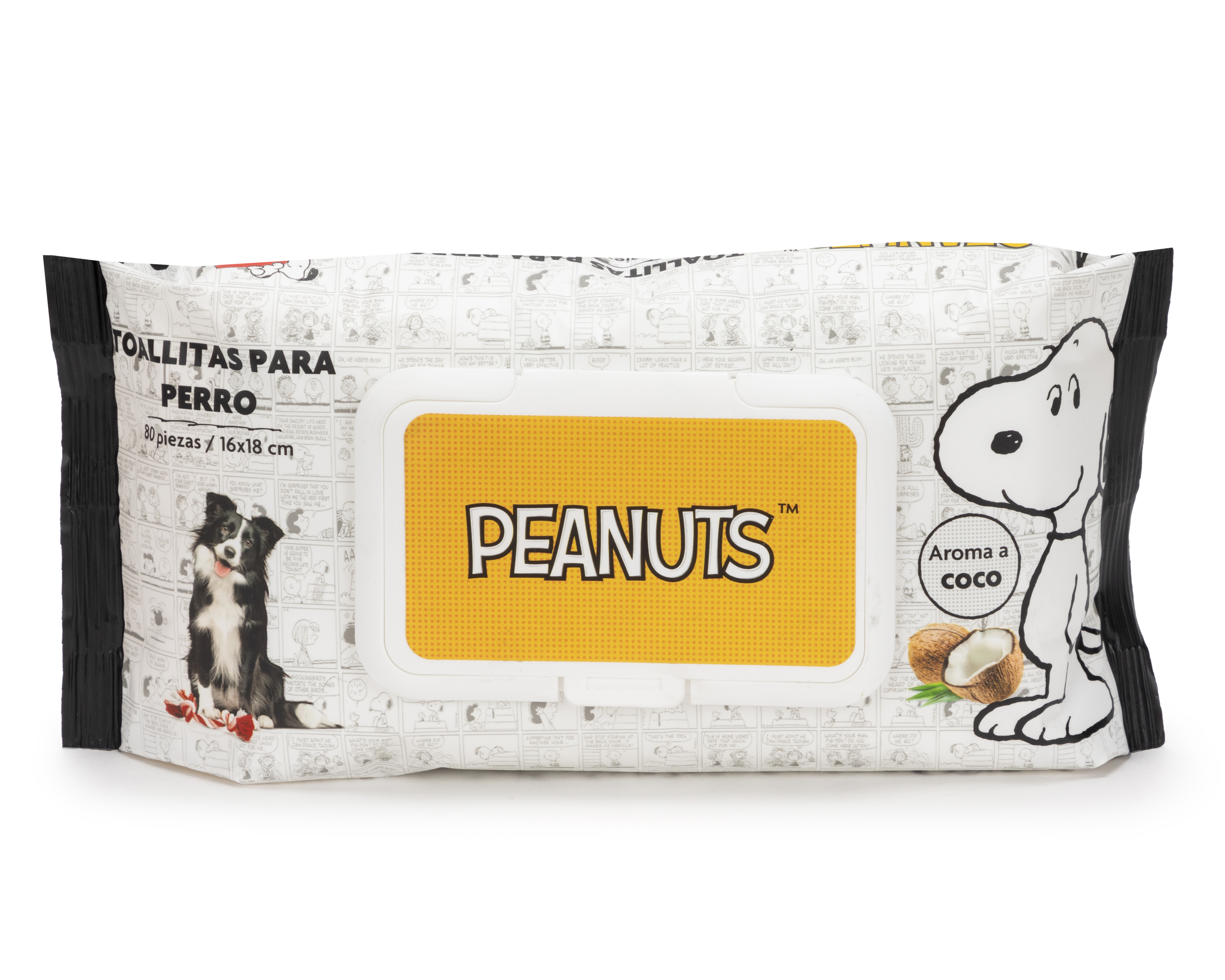 Toallas húmedas para Mascota Peanuts 80 Piezas
